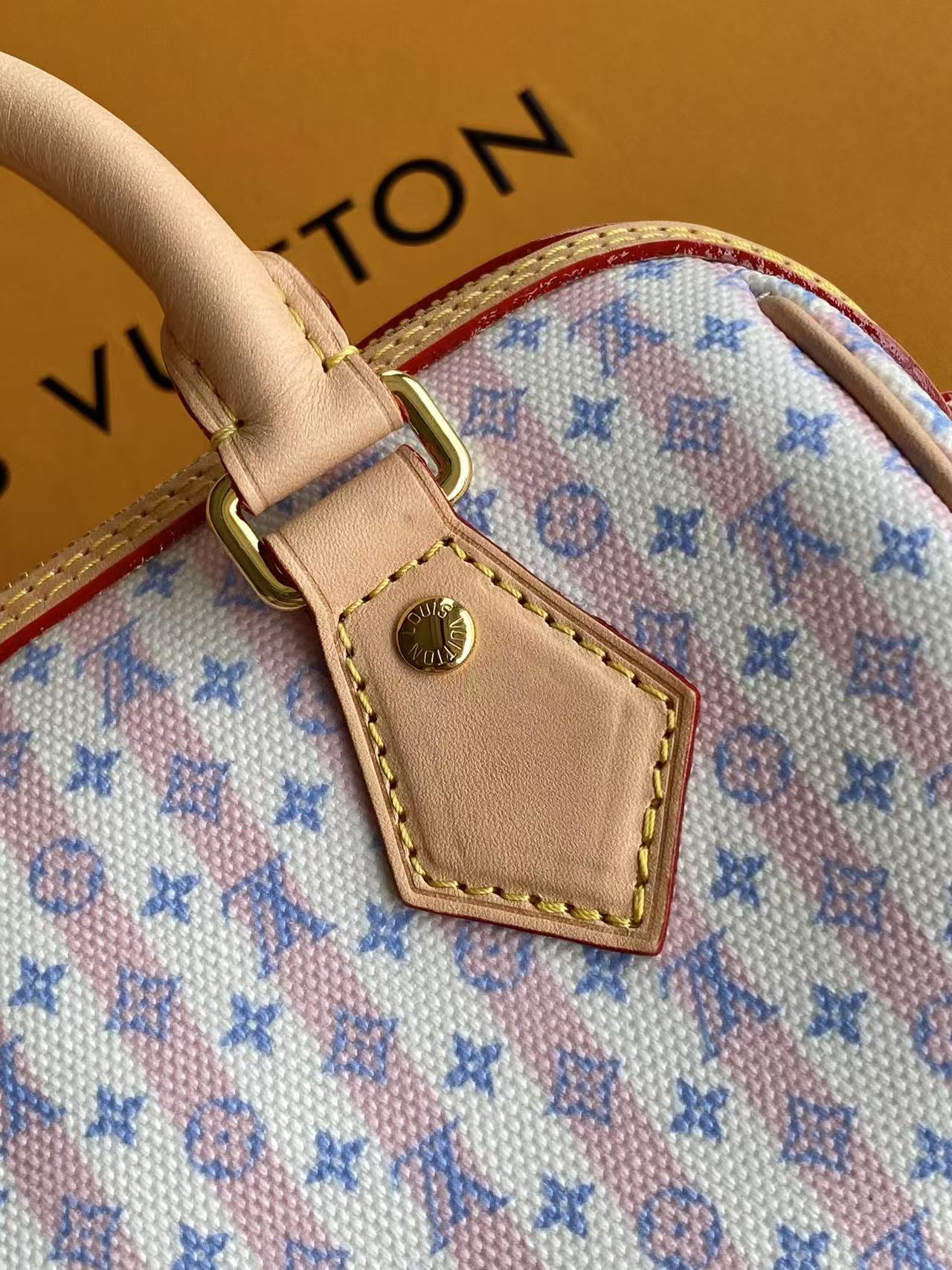 Louis Vuitton Speedy Bandoulière 20 Stamp Monogram Canvas Crossbody Bag - Image 6