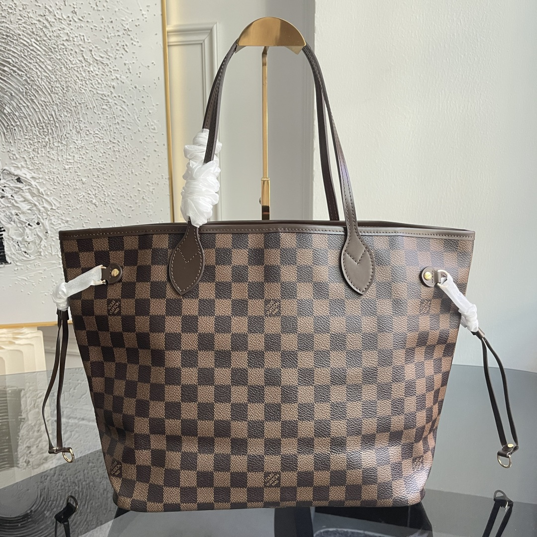 Louis Vuitton Neverfull MM Tote Bag M41603 - Damier Ebene - Image 6