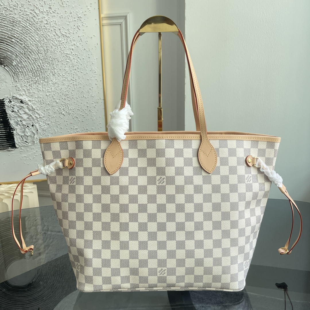 Louis Vuitton Neverfull MM Tote Bag in Damier Ebene Canvas - Image 6