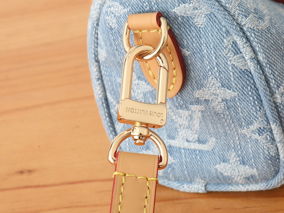 Louis Vuitton Nano Speedy Monogram Denim Handbag - Image 6