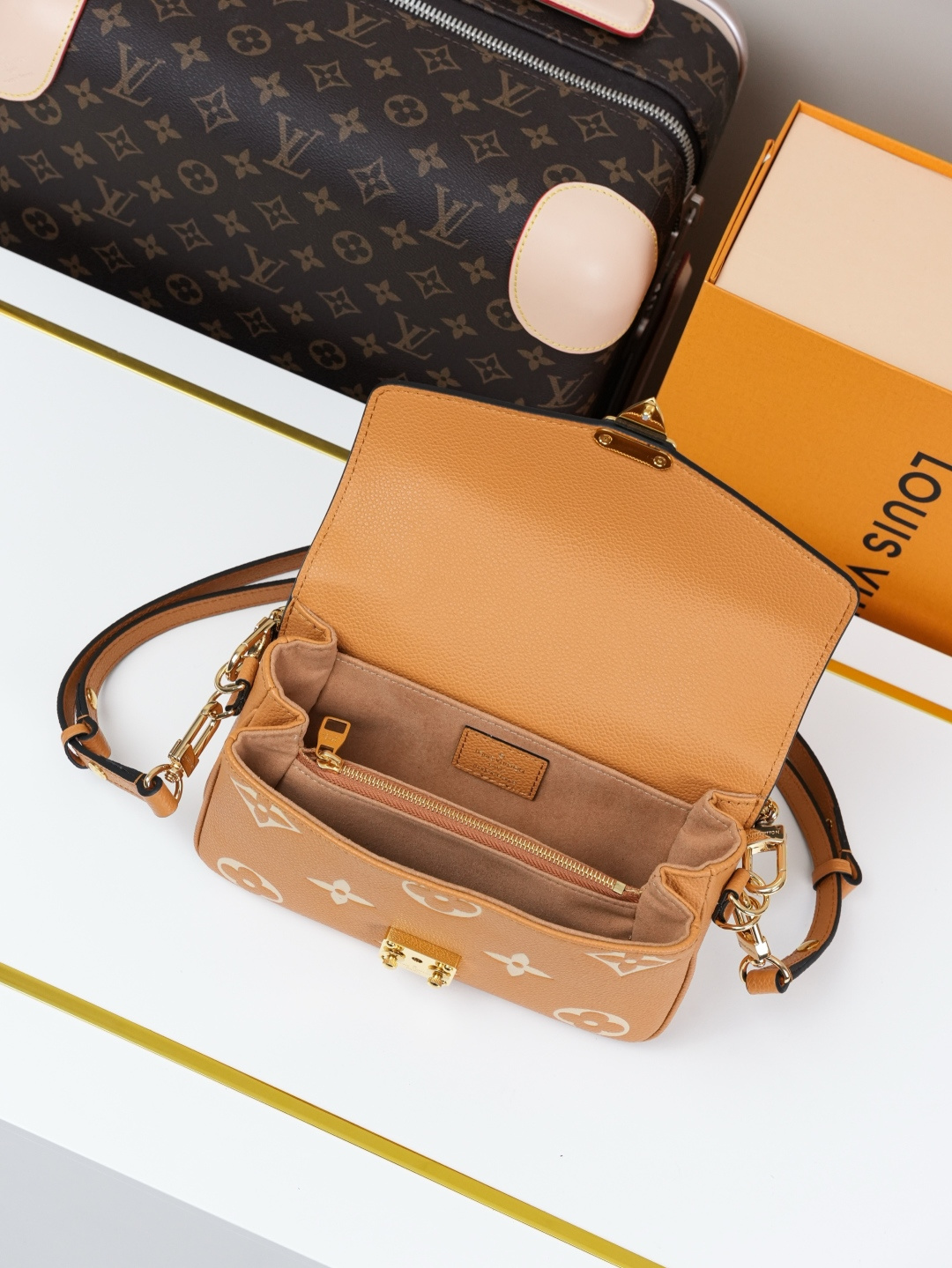 Louis Vuitton Pochette Métis East West Shoulder Bag in Monogram Empreinte Leather - Image 6