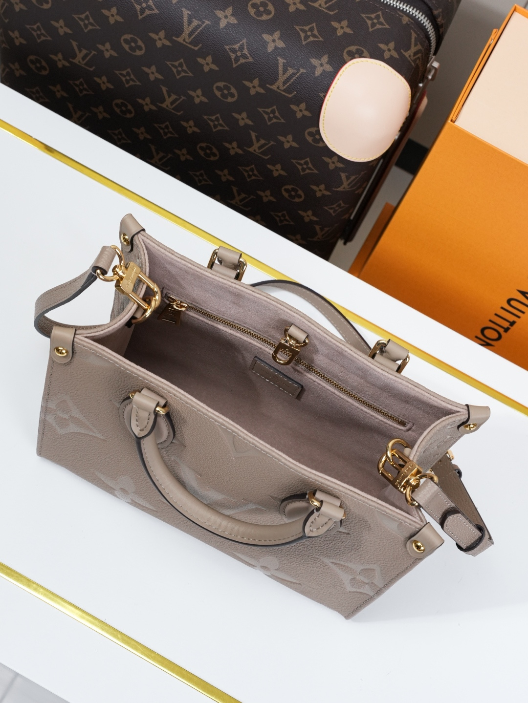 Louis Vuitton Onthego Small Tote Bag in Monogram Empreinte Leather - Image 6