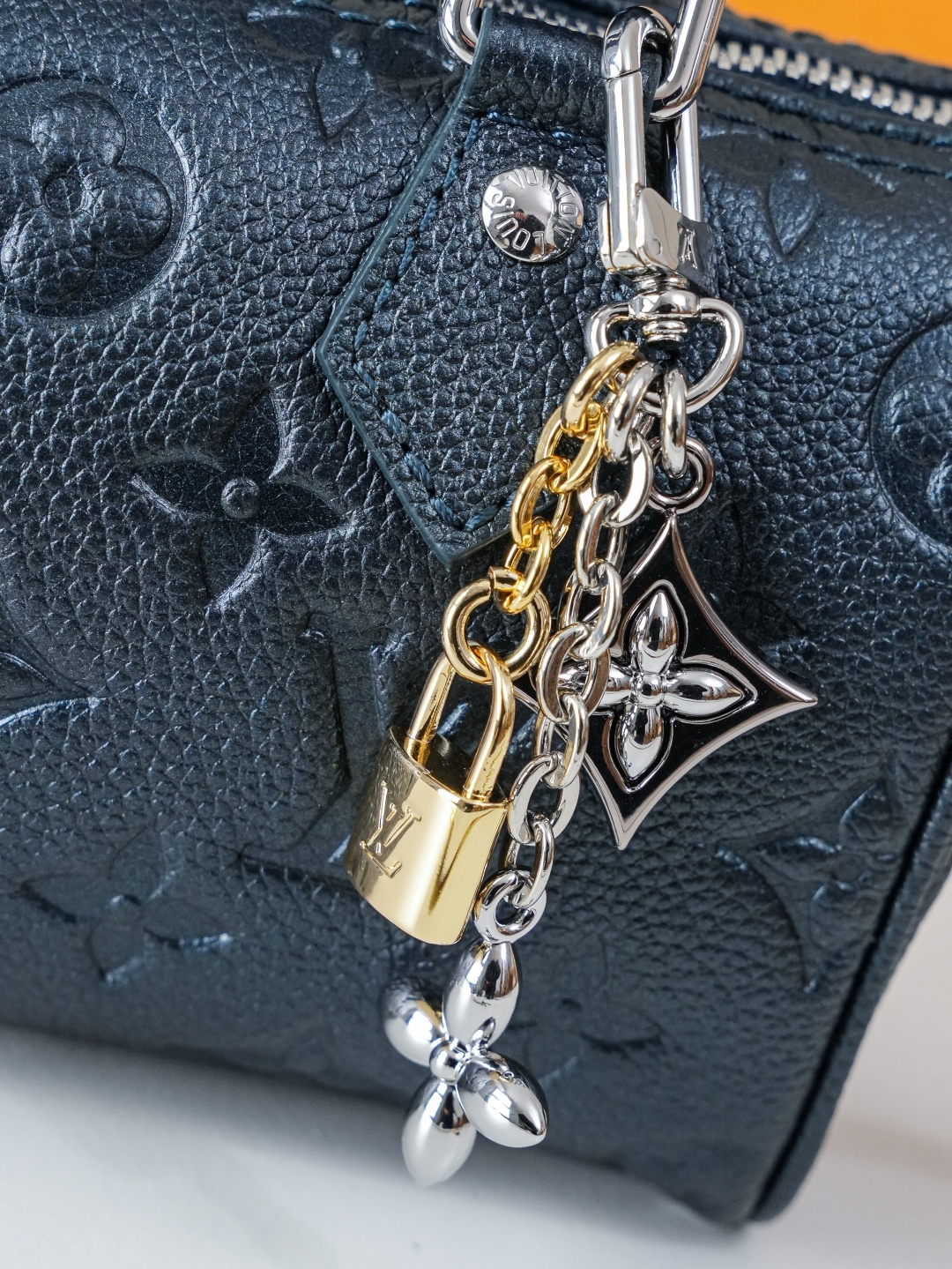 Louis Vuitton Nano Speedy Handbag in Sapphire Blue Monogram - Image 6
