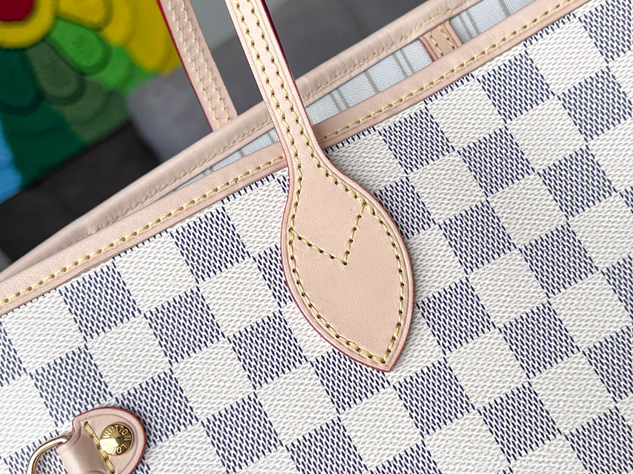 Louis Vuitton Neverfull Classic Shopping Tote with Removable Zipper Pouch - Image 6
