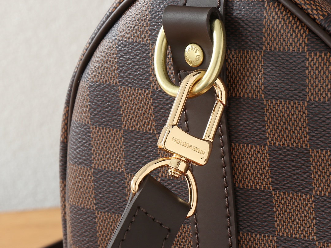 Speedy Bandoulière 30 Handbag in Damier Ebene Canvas - Image 6