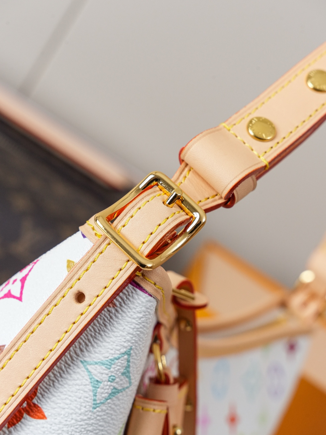 Louis Vuitton x Takashi Murakami Carryall East West Bag in Monogram Canvas - Image 6