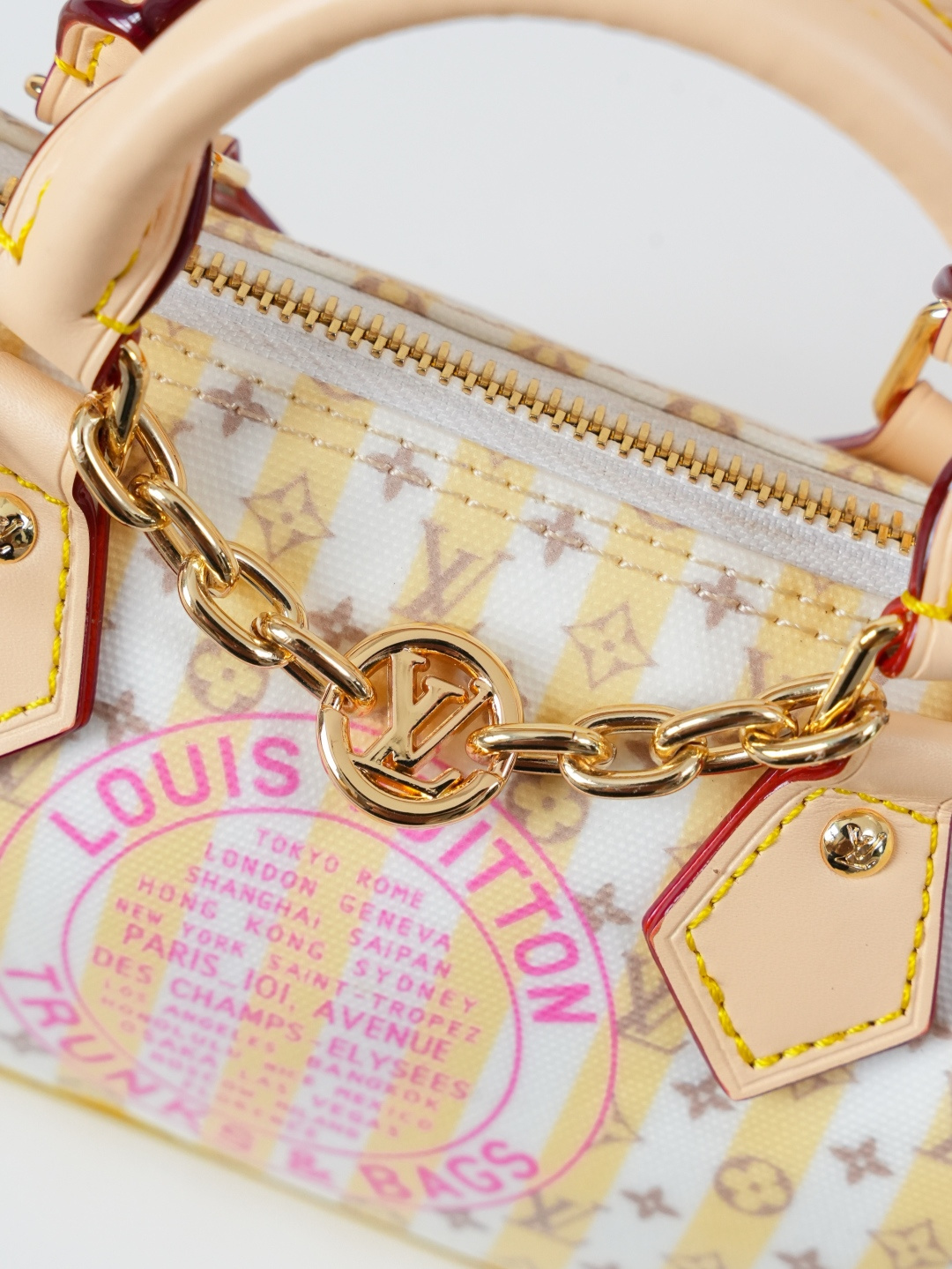 Louis Vuitton Nano Speedy Stamp Series Handbag - Image 6