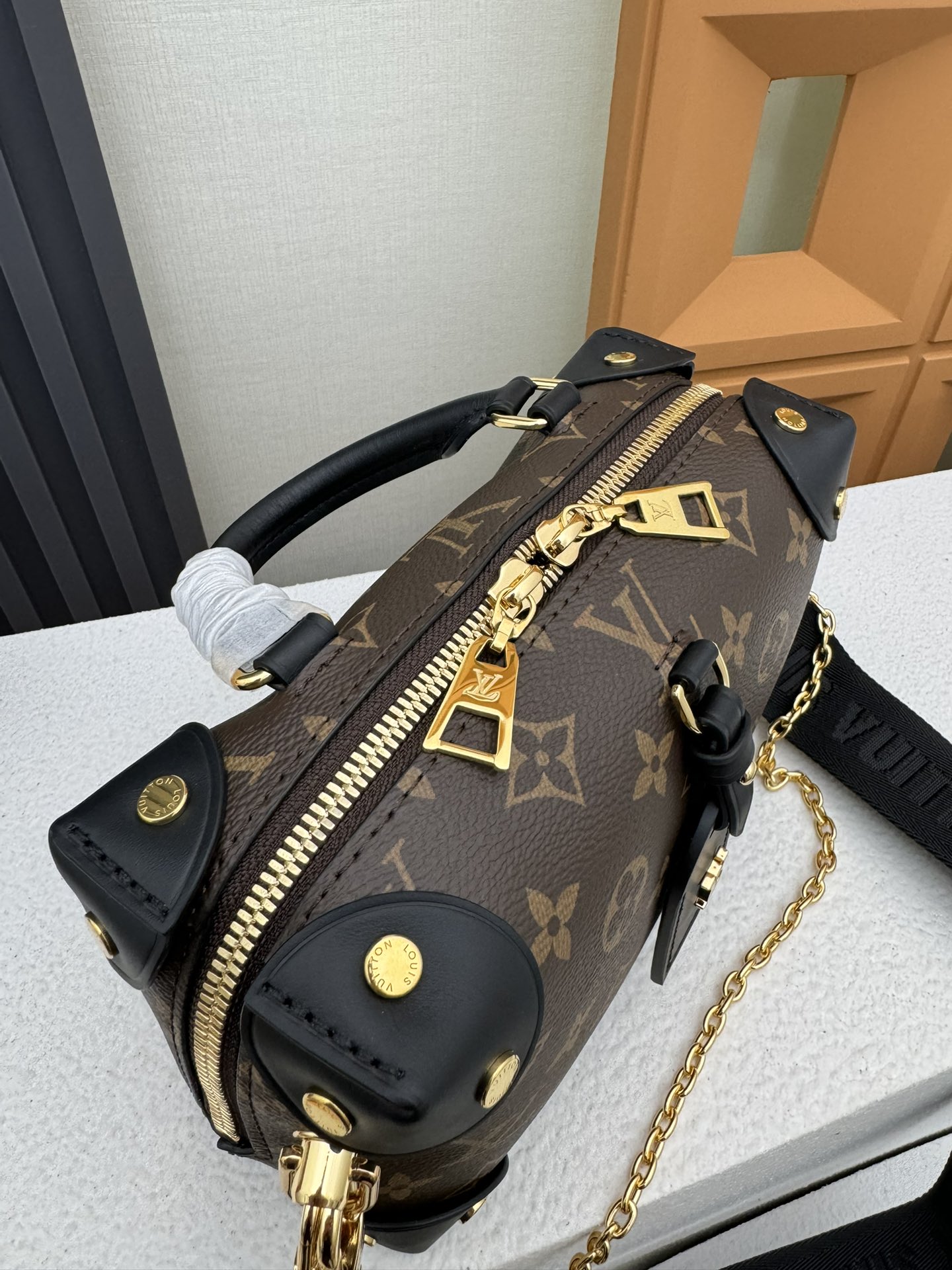 Louis Vuitton Petite Malle Souple Monogram Crossbody Bag - Image 6