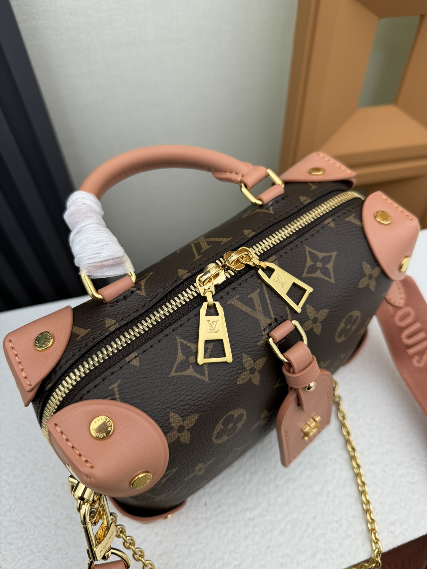 Louis Vuitton Petite Malle Souple Monogram Canvas Crossbody Bag - Image 6