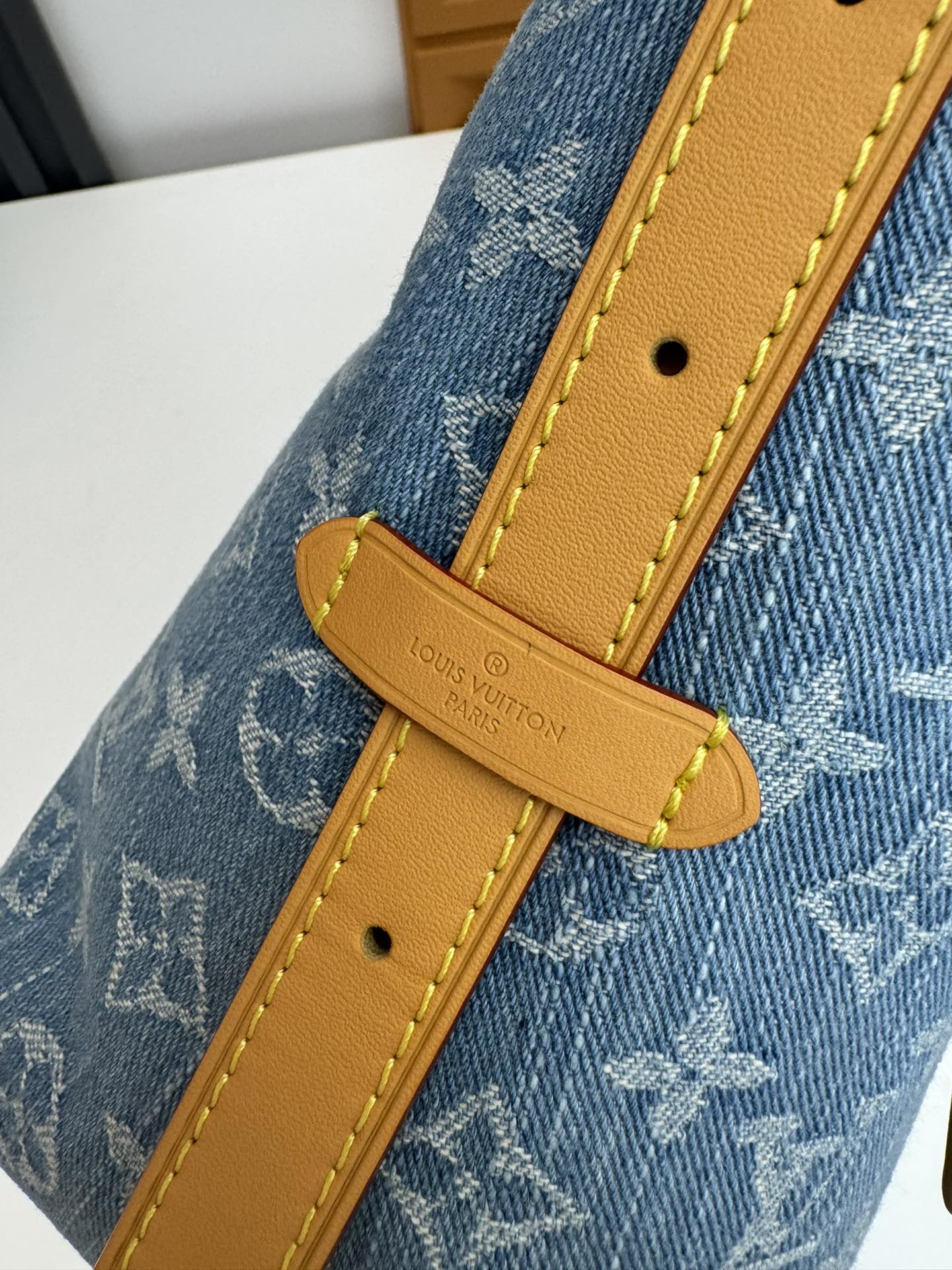 Louis Vuitton CarryAll Medium Tote Bag in Light Blue Denim, M11462 - Image 6