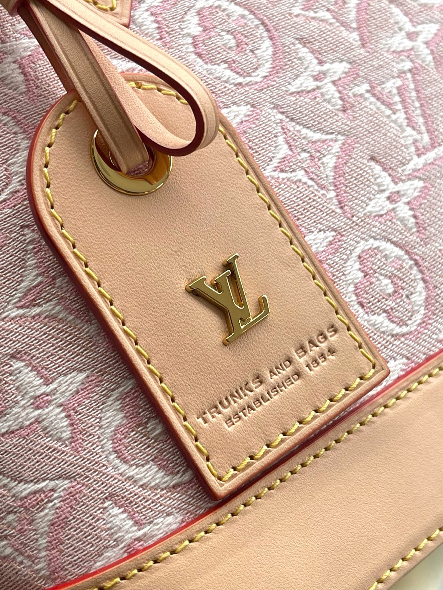 Louis Vuitton Alma BB Pink Embossed Monogram Handbag - Image 6