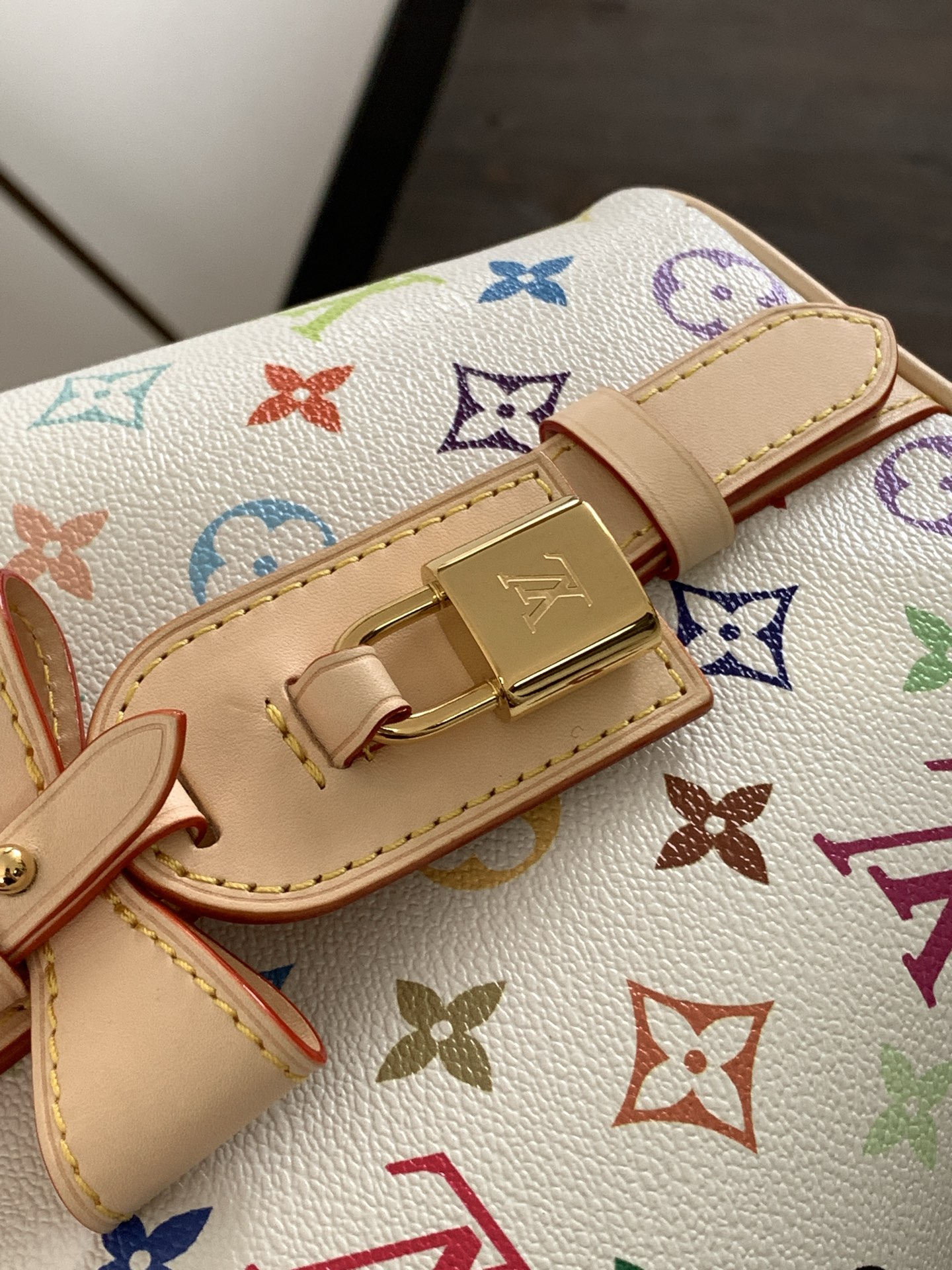 Louis Vuitton All In BB Handbag M13089, White Multicolor Monogram - Image 6