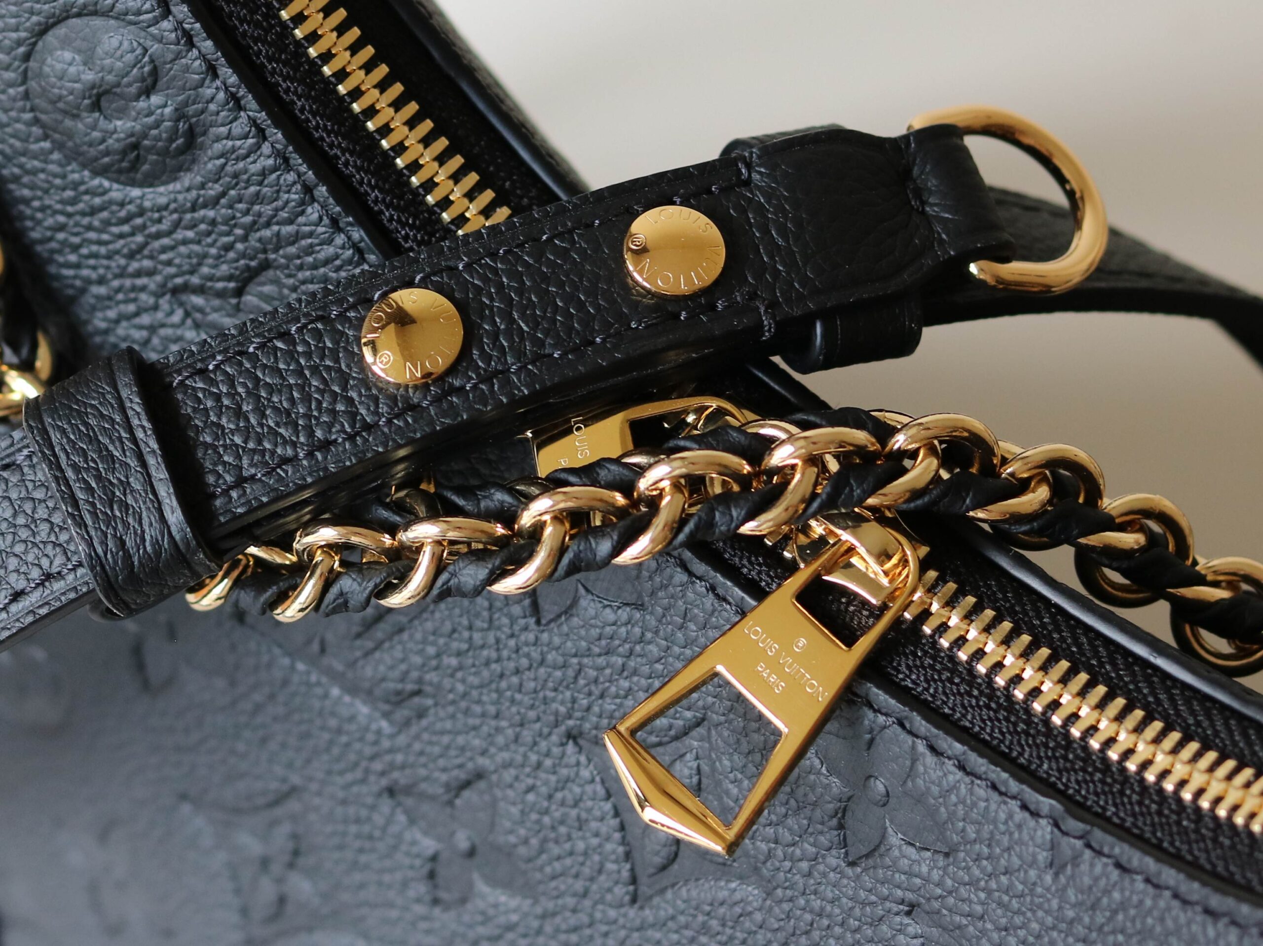 Louis Vuitton Boulogne Handbag in Monogram Empreinte Leather - Image 6