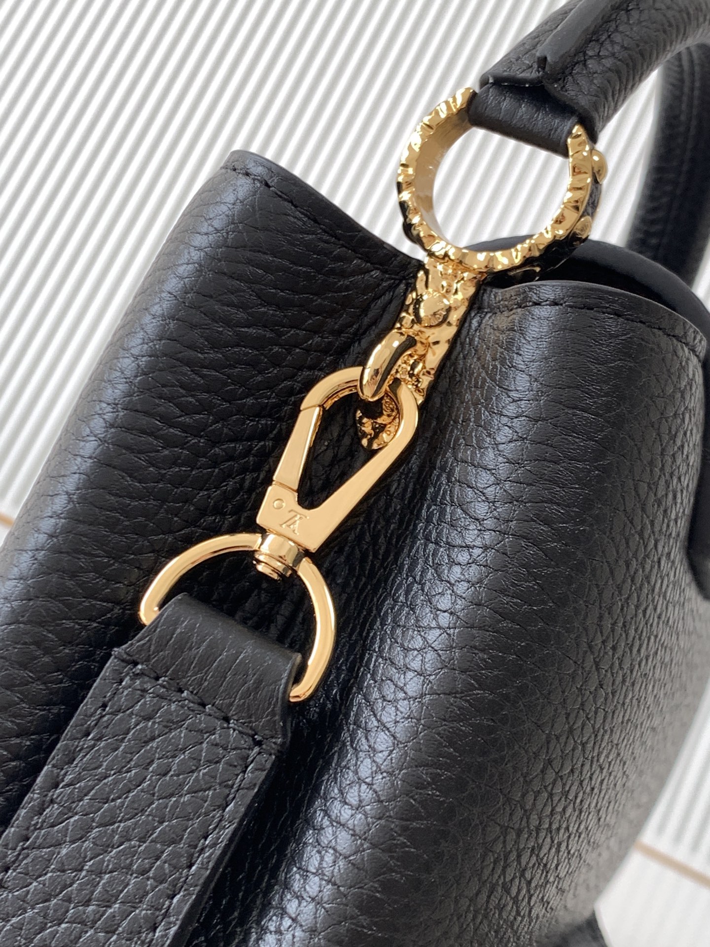 Louis Vuitton Capucines East West Mini Handbag M24671 in Black - Image 6