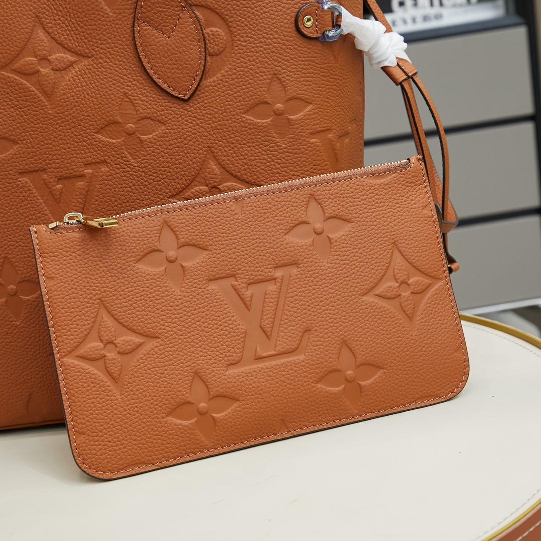 Louis Vuitton Neverfull MM Shopping Tote in Monogram Empreinte Leather - Image 6