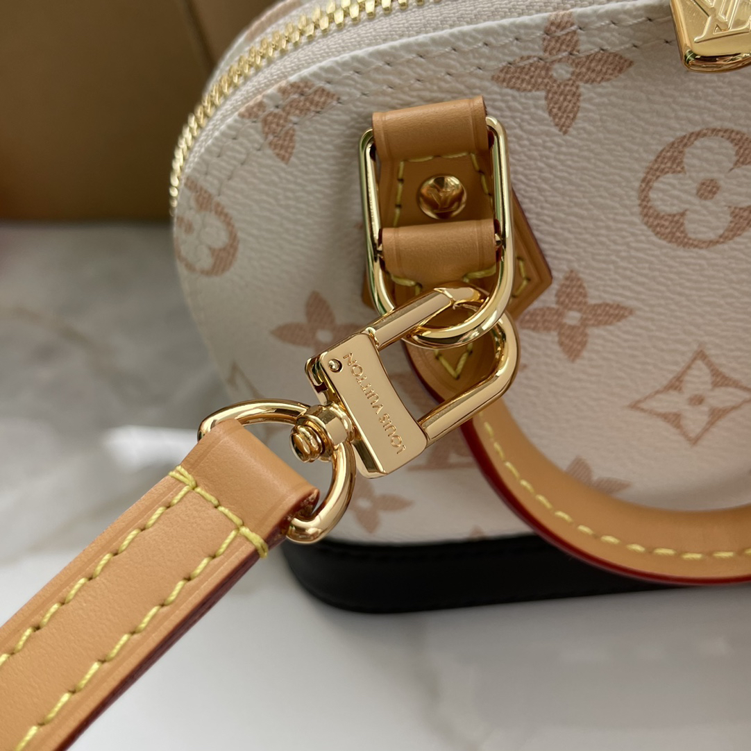 Louis Vuitton Nano Alma Handbag in Monogram Dune Canvas - Image 6