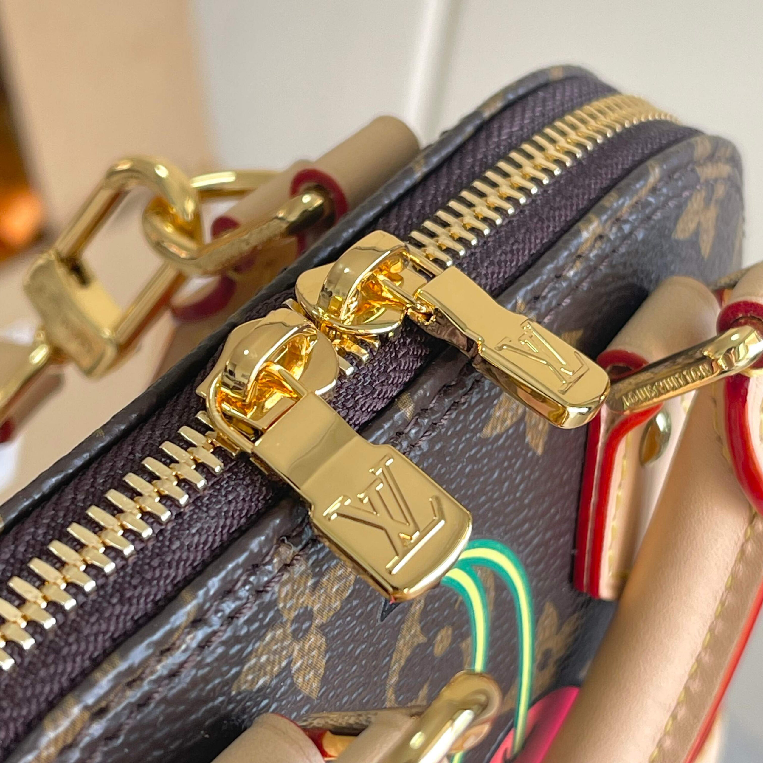 Louis Vuitton Nano Alma Cherry Monogram Handbag - Image 6