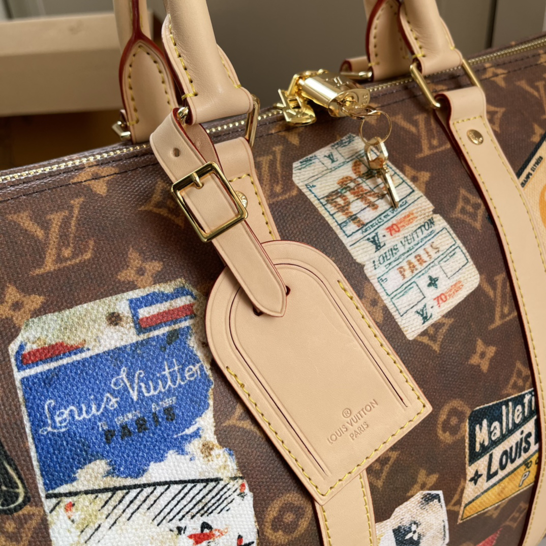 Louis Vuitton Keepall Bandoulière 45 Travel Bag - Image 6