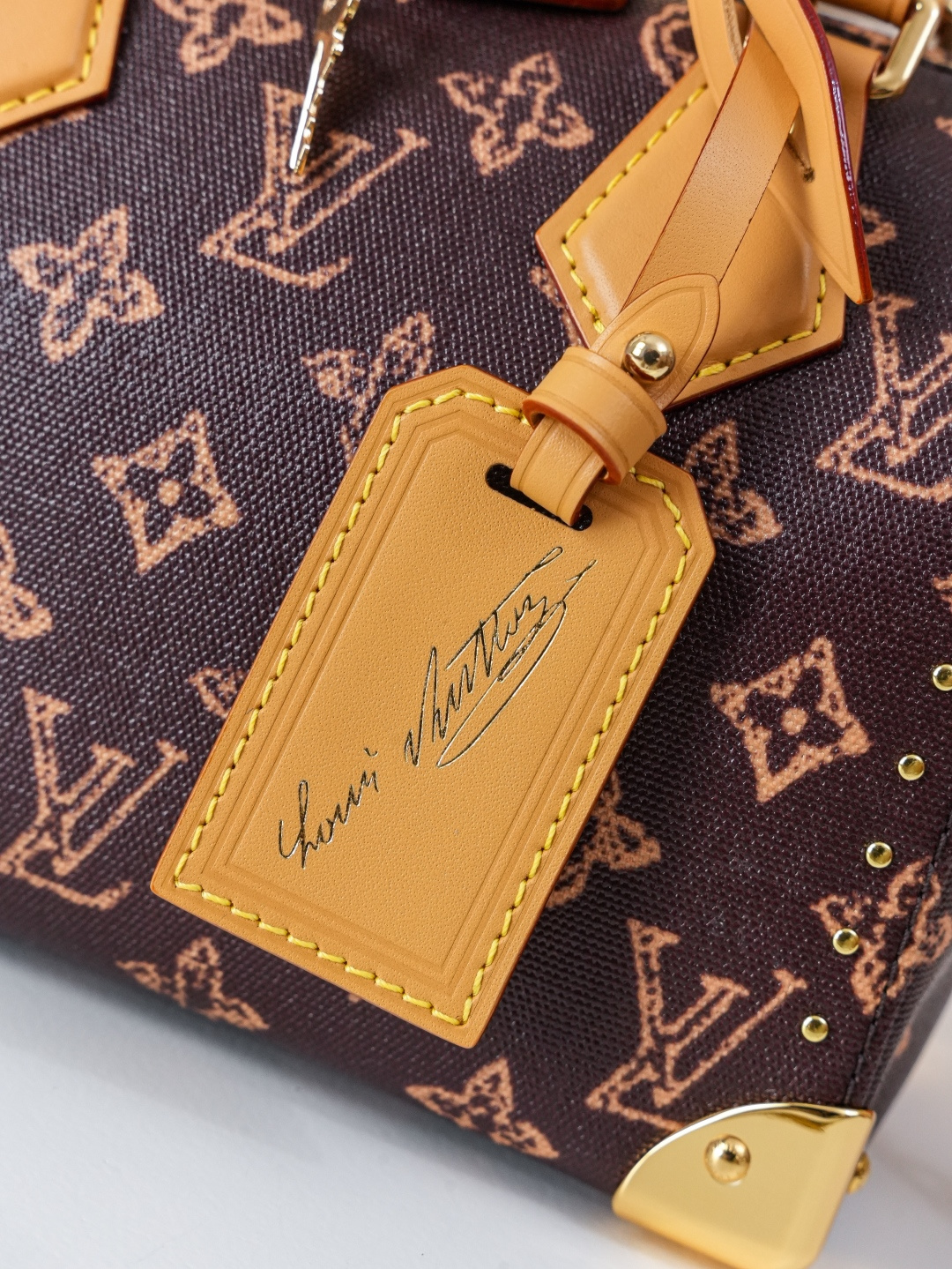 Louis Vuitton Speedy Trunk 20 Monogram Origine Handbag - Image 6