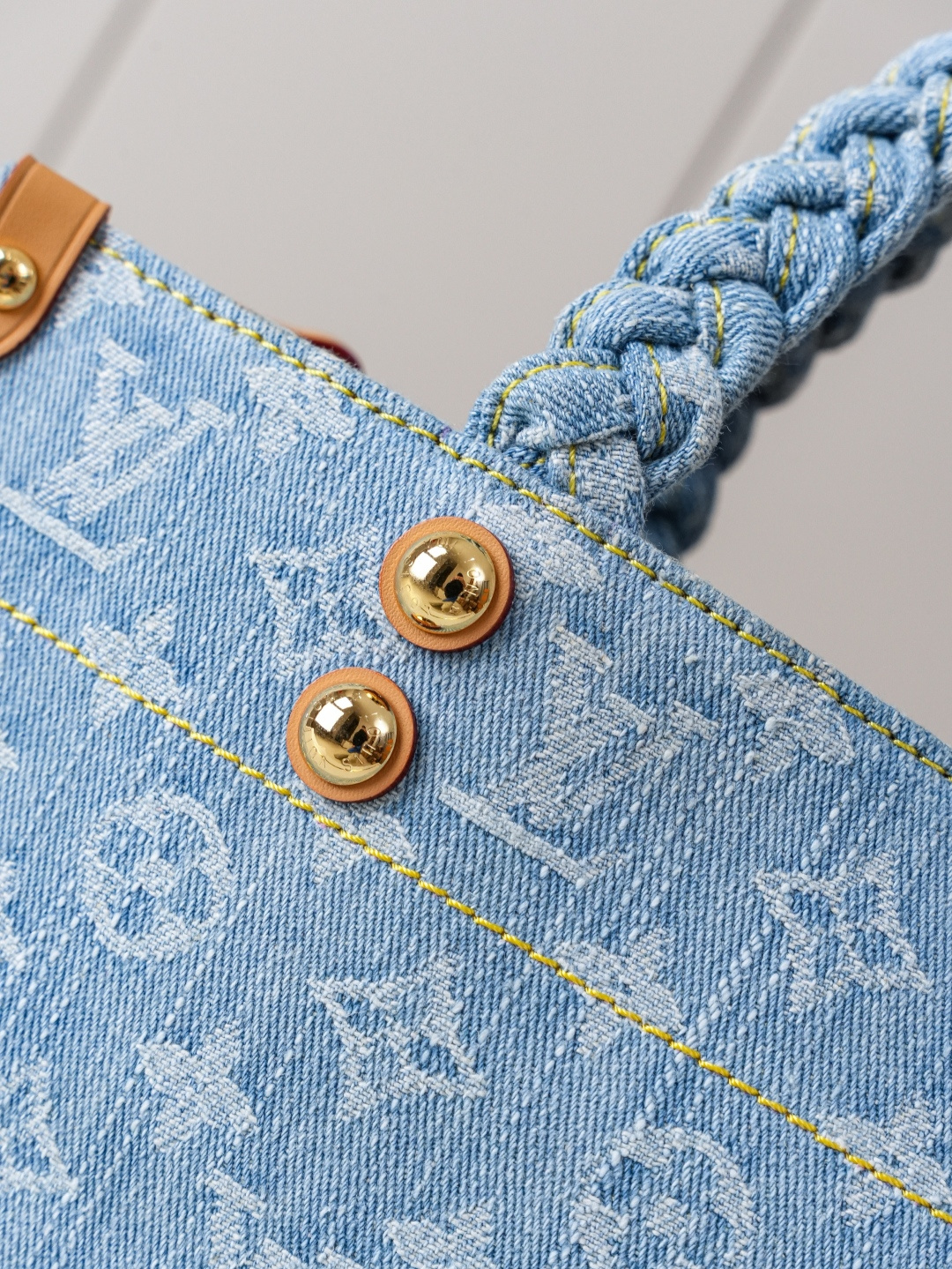 Louis Vuitton Let Go Small Tote Bag in Monogram Denim - Image 6