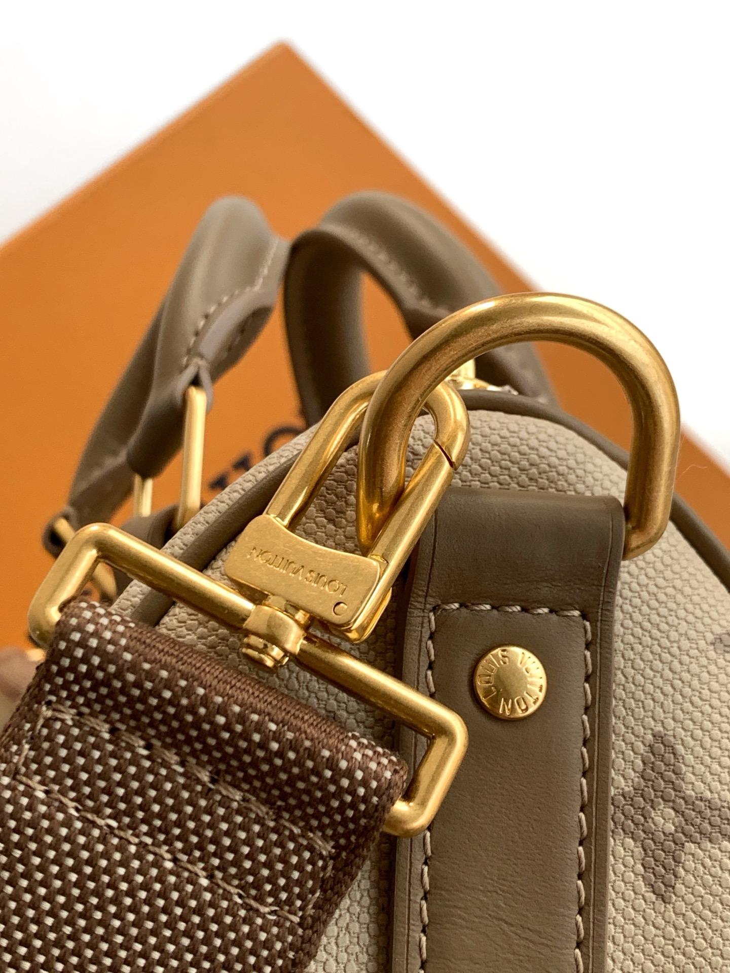 Keepall Bandoulière 25 Travel Bag in Monogram Surplus Coated Canvas - Image 6