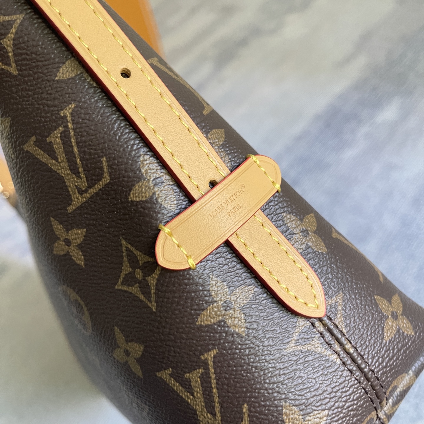 CarryAll East West Handbag in Monogram Canvas and Leather Trim - Image 6