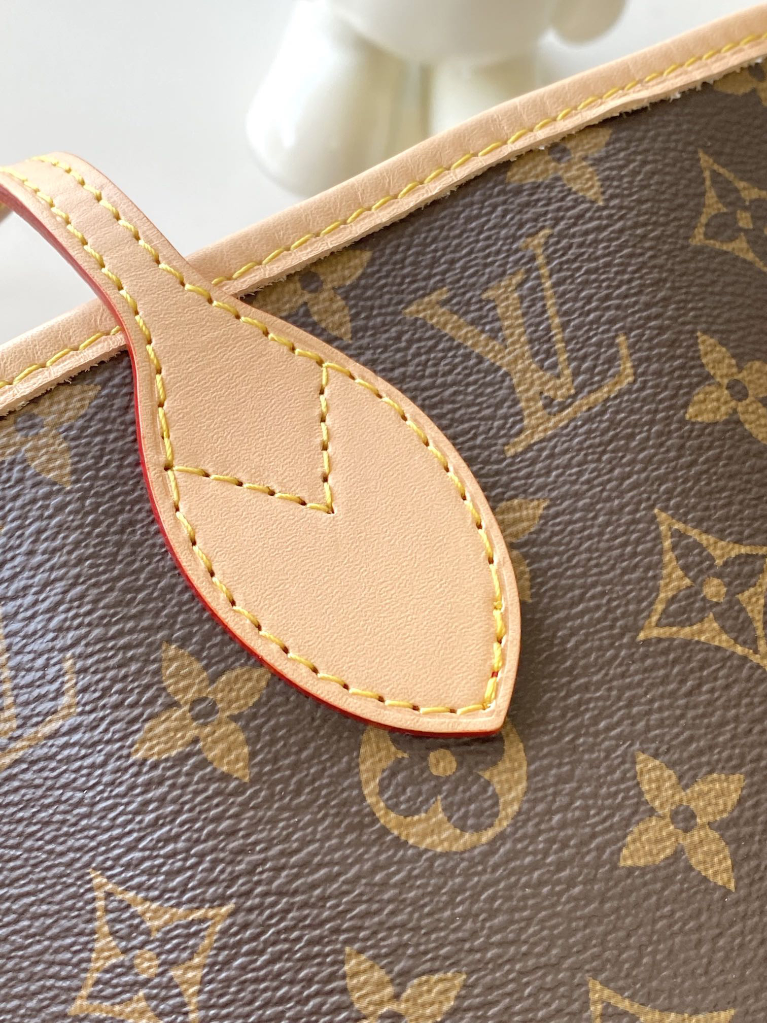 Louis Vuitton Neverfull MM Damier Azur Canvas Tote Bag - Image 6