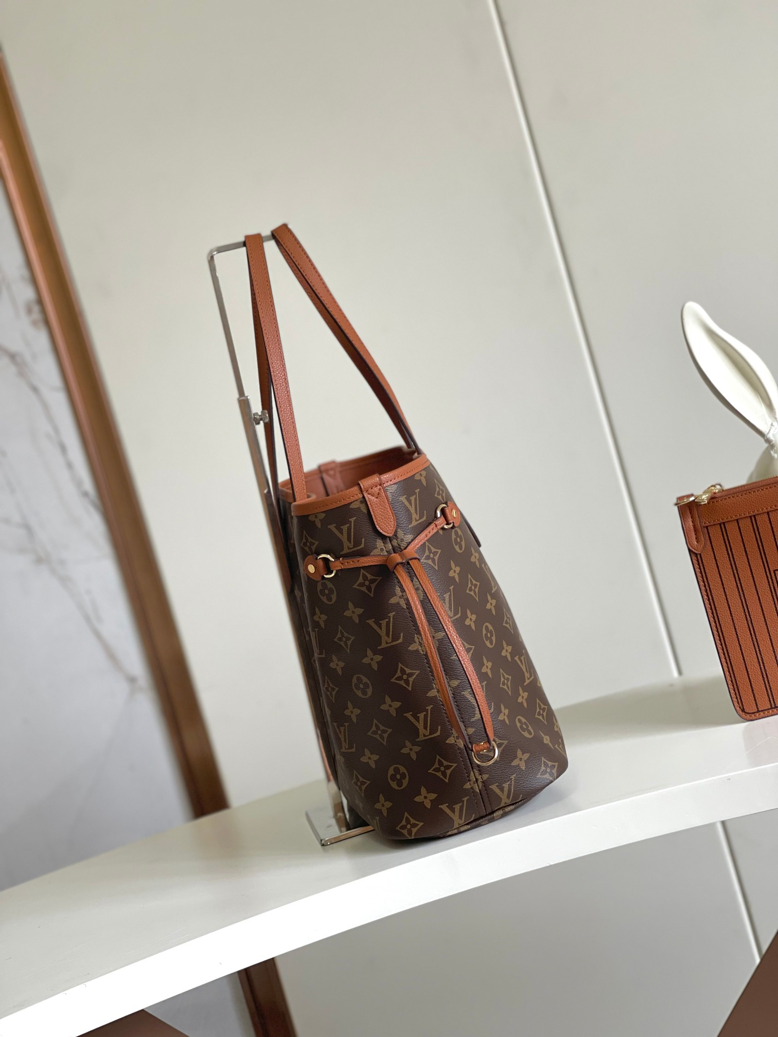 Louis Vuitton Neverfull MM Tote Bag in Damier Azur Canvas - Image 6