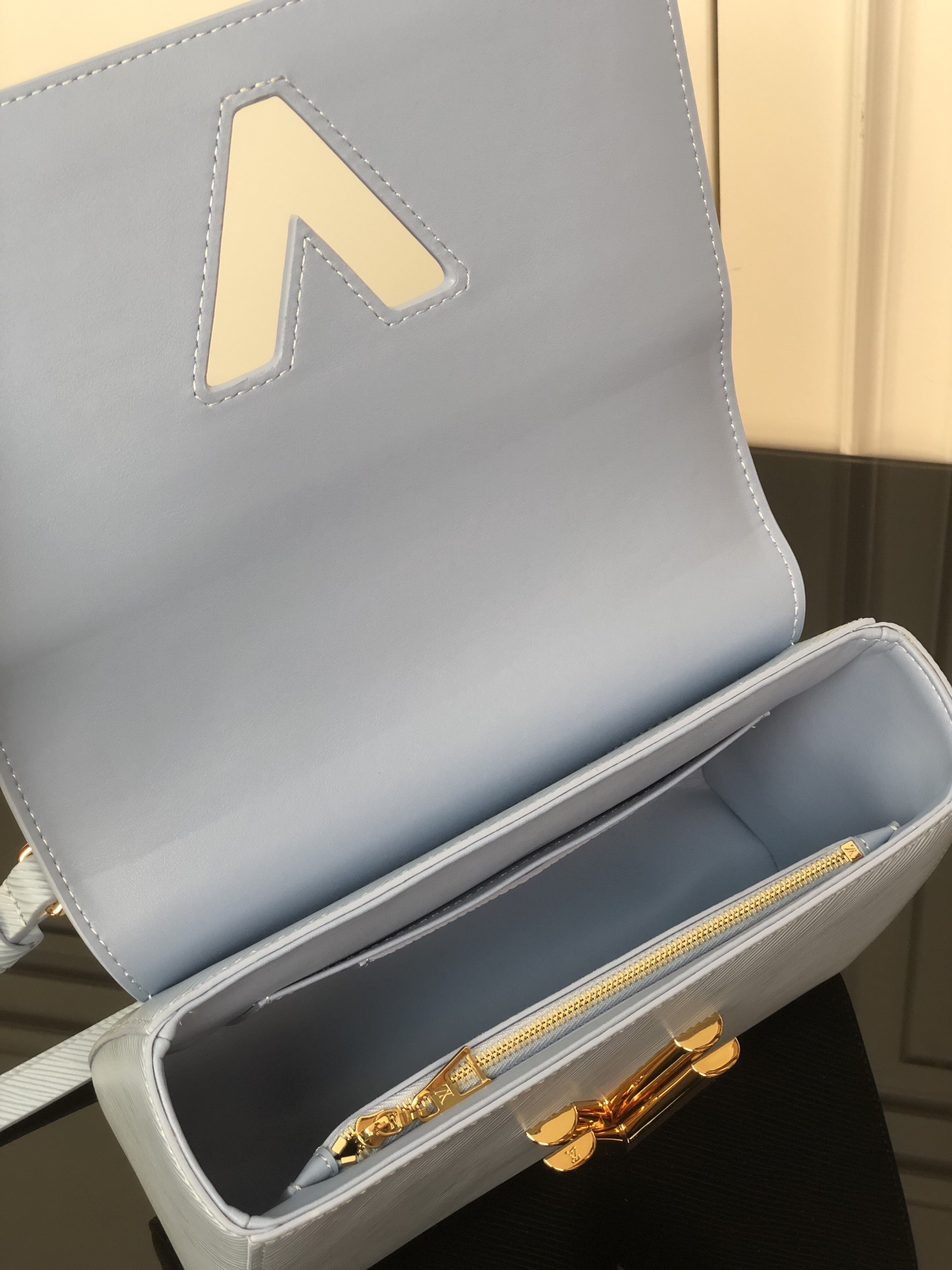 Louis Vuitton Twist Medium Braided Chain Bag in Powder Blue - Image 6