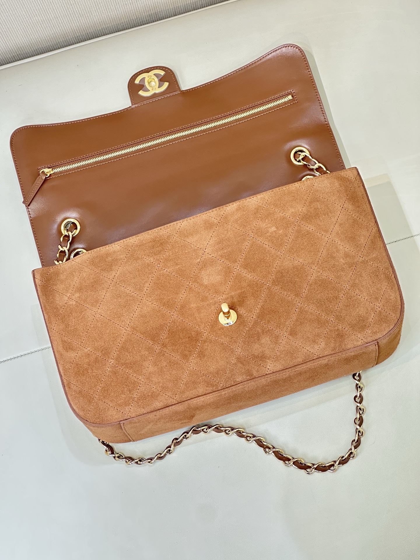 Chanel Small Leather Flap Crossbody Bag - Image 6
