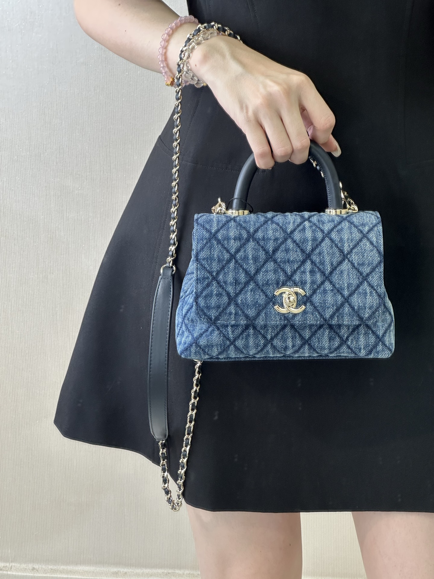 Chanel Coco Handle Mini Denim Handbag - Image 6