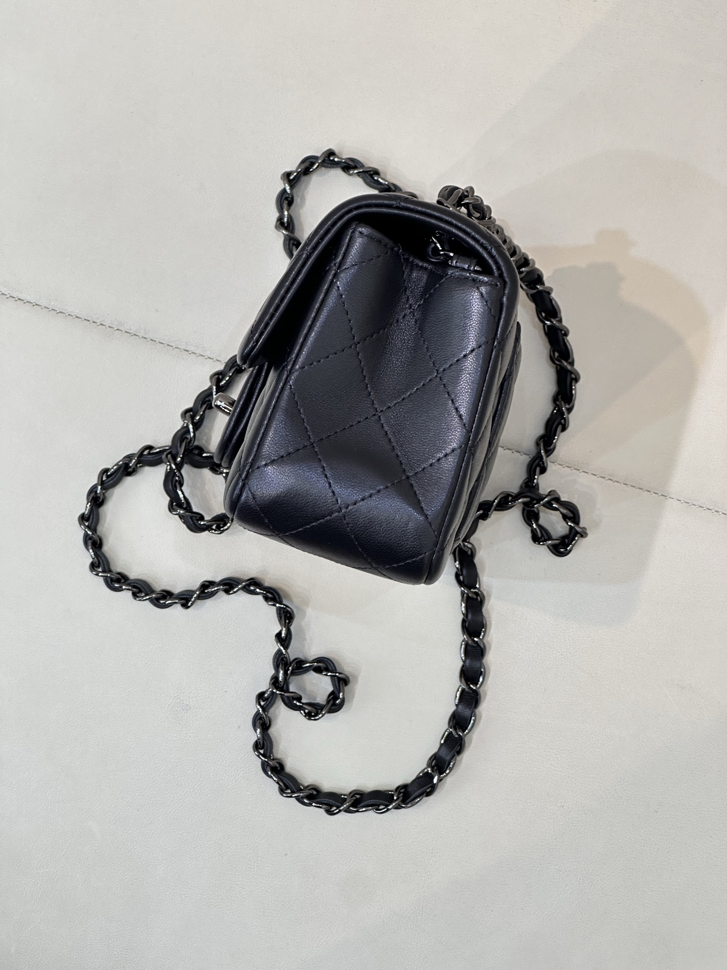 Chanel CF Style Lambskin Crossbody Bag - Image 6