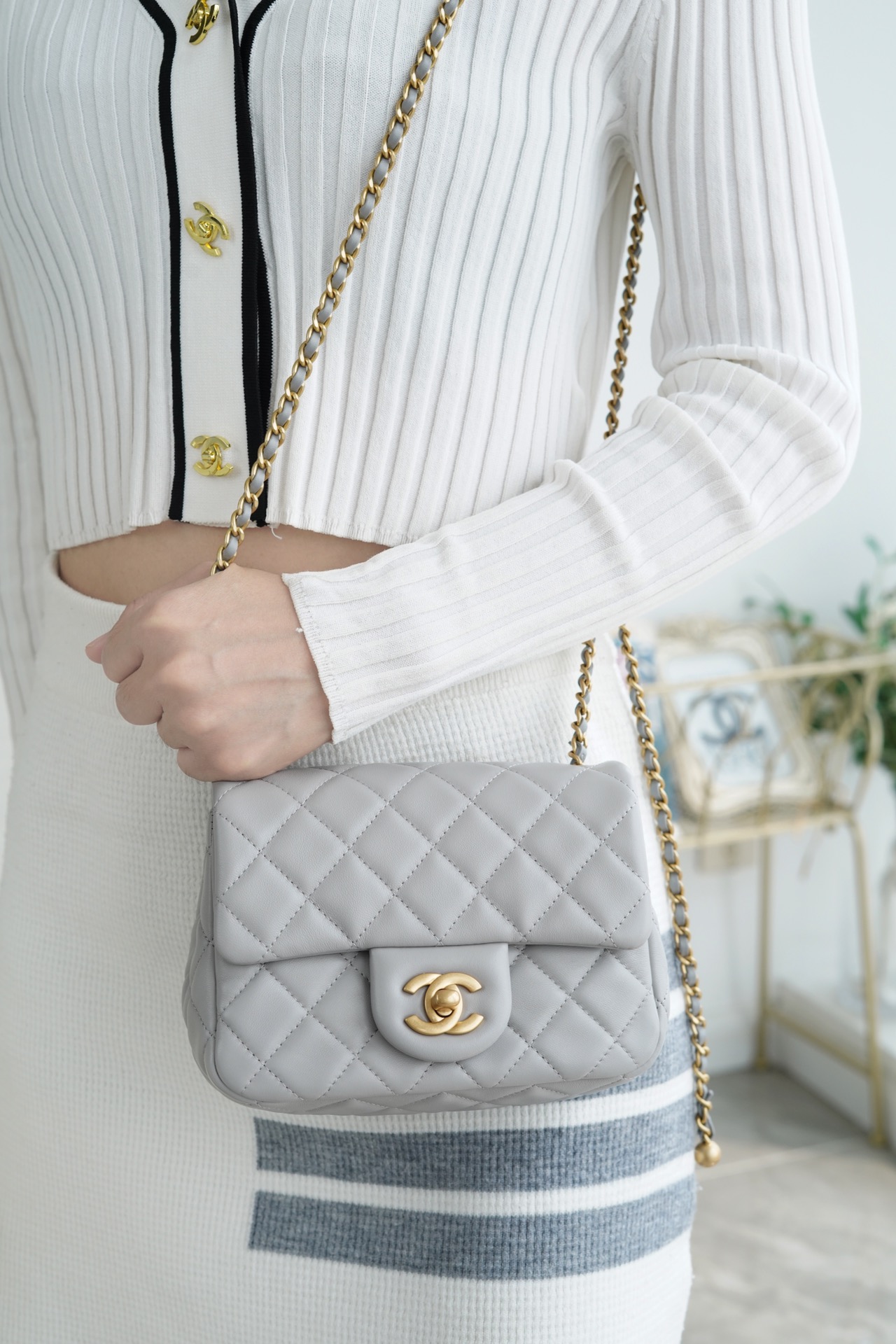 Mini Lambskin Crossbody Bag - Image 6