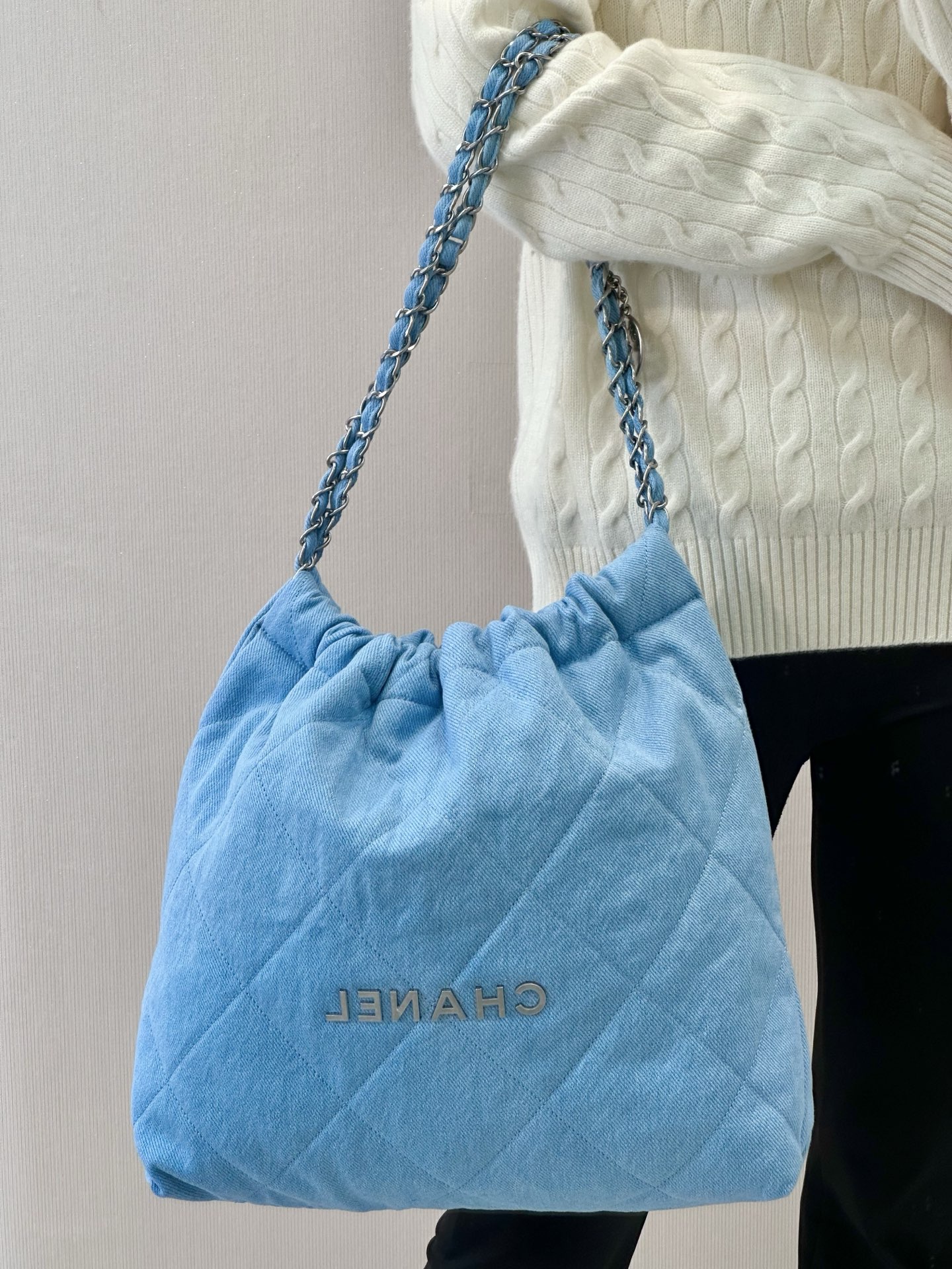 Chanel Denim Tote Bag - Image 6
