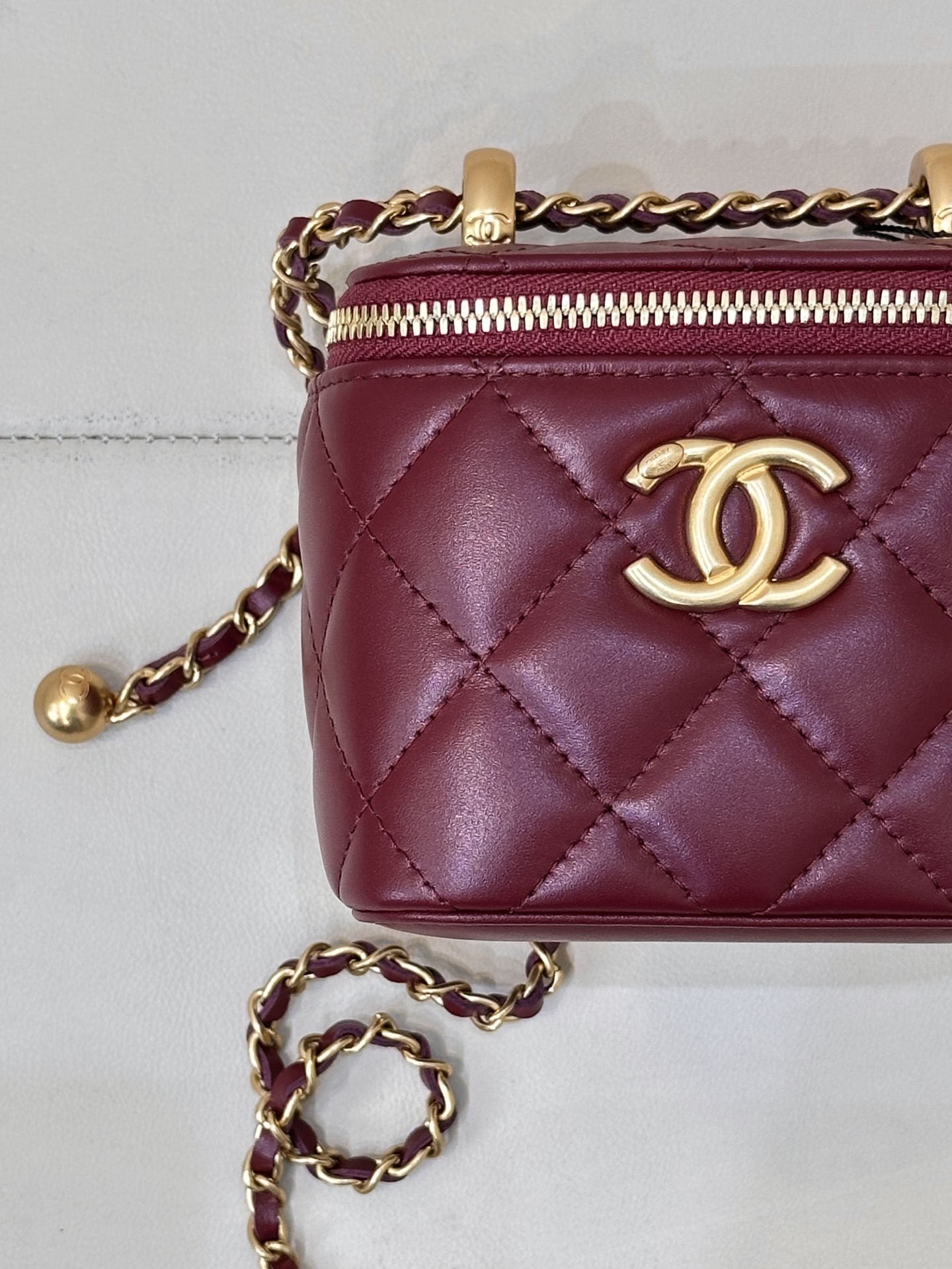 Chanel Double-Pearl Box Crossbody Bag - Image 6
