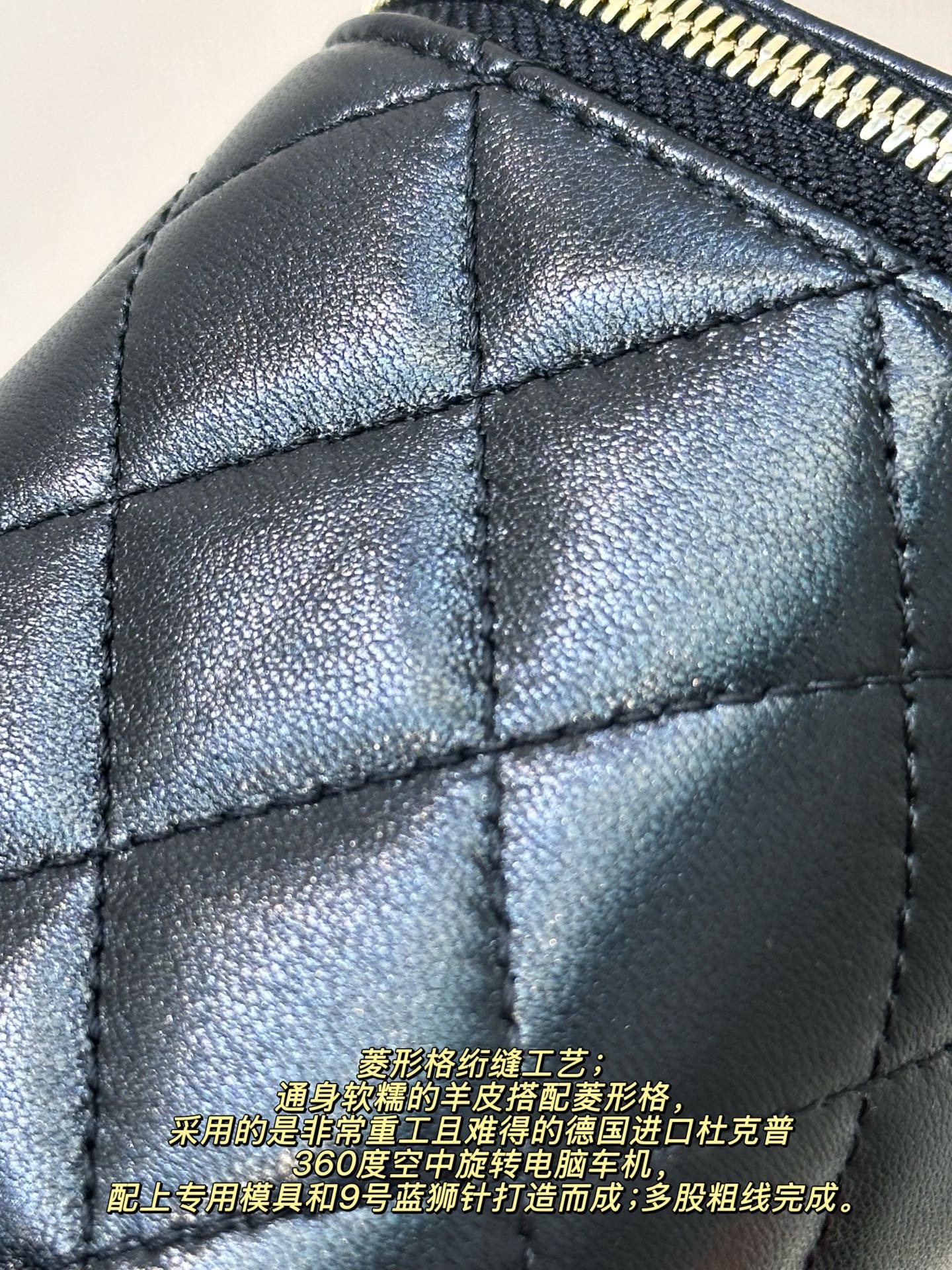 Mini Black Leather Chain Crossbody Bag - Image 6