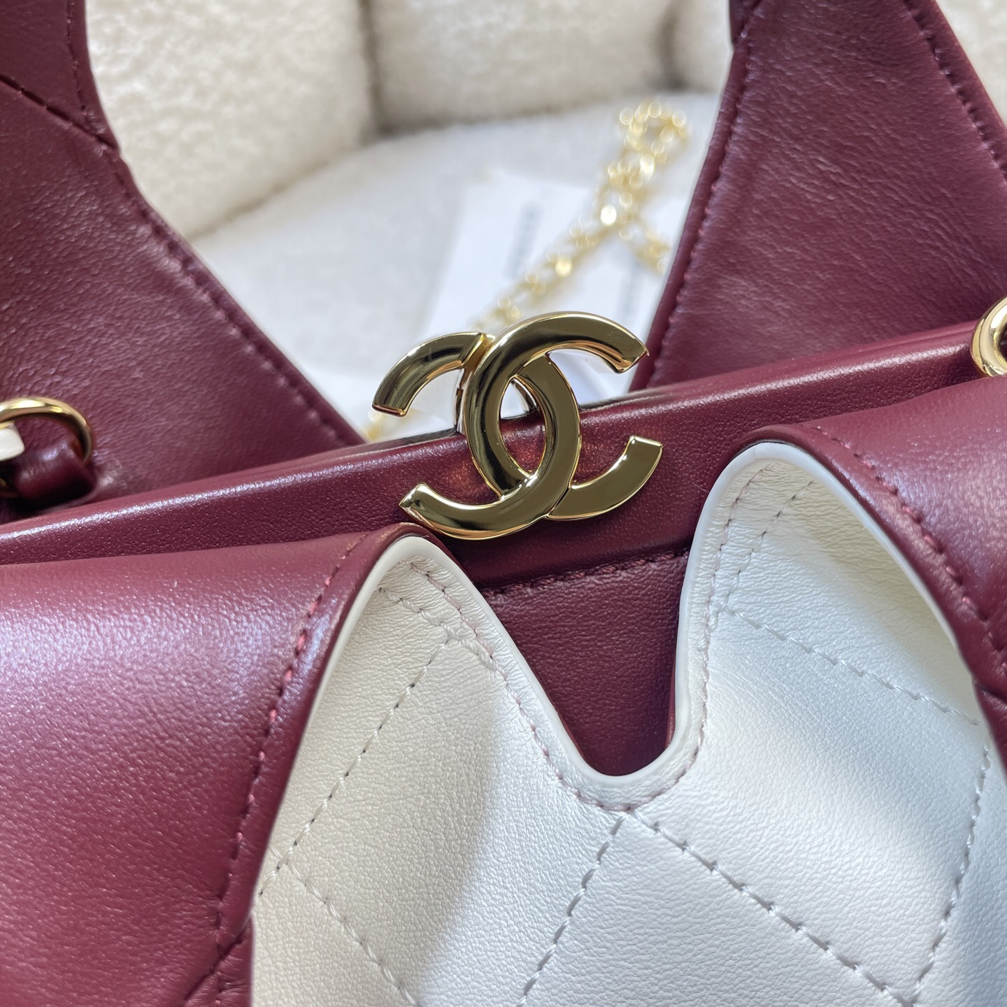 Chanel 26A Calfskin Triangular Handbag - Image 6
