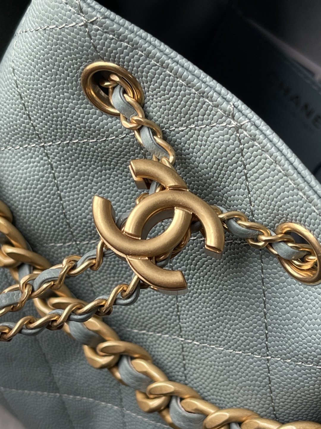 Chanel Quilted Leather Hobo Shoulder Bag - Image 6