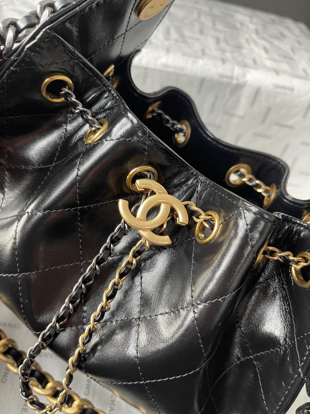 Chanel 25S Mini Hobo Bucket Bag - Image 6