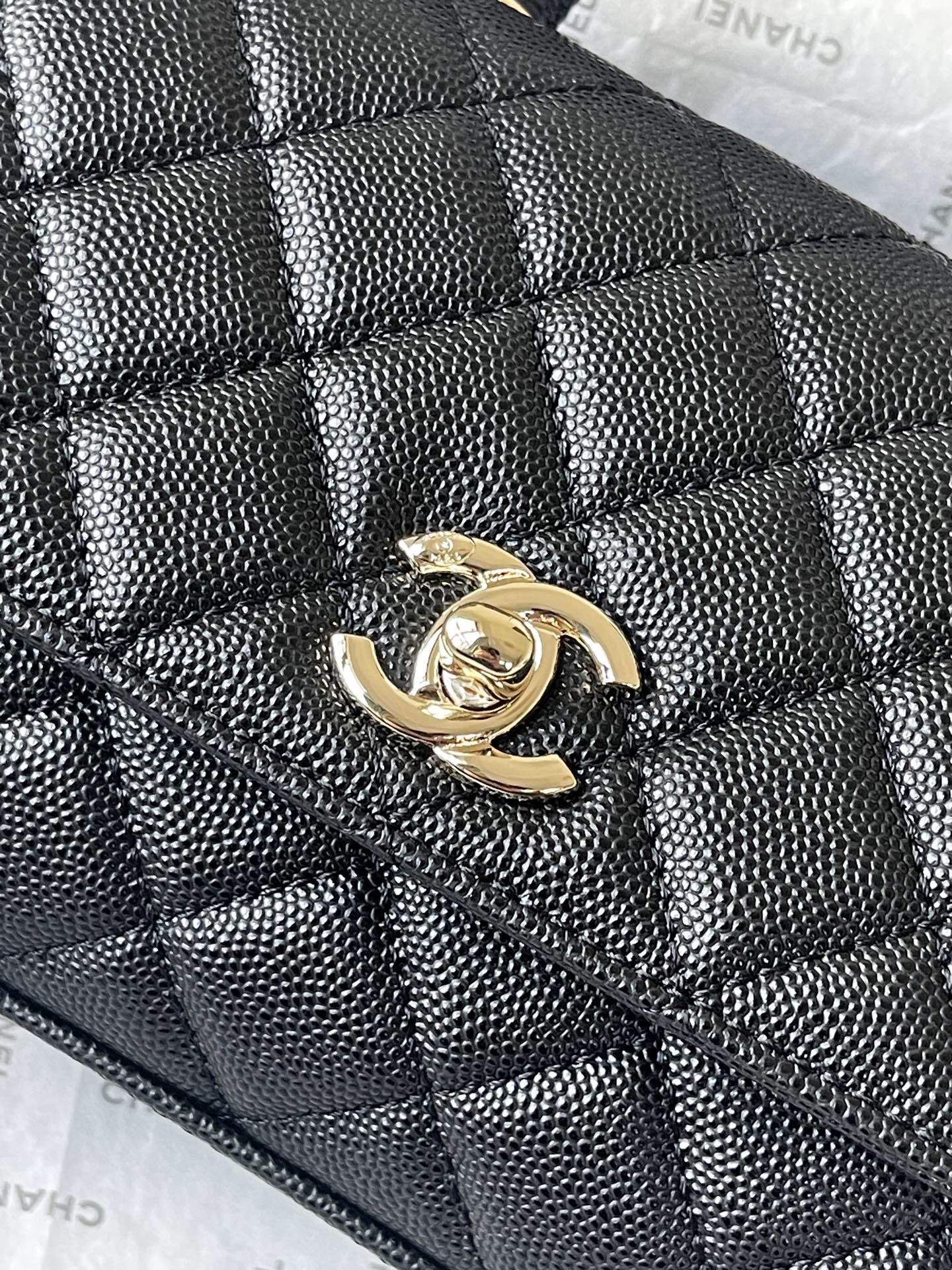 Chanel Coco Handle Mini Flap Top-Handle Bag in Burgundy Embossed Calfskin - Image 6