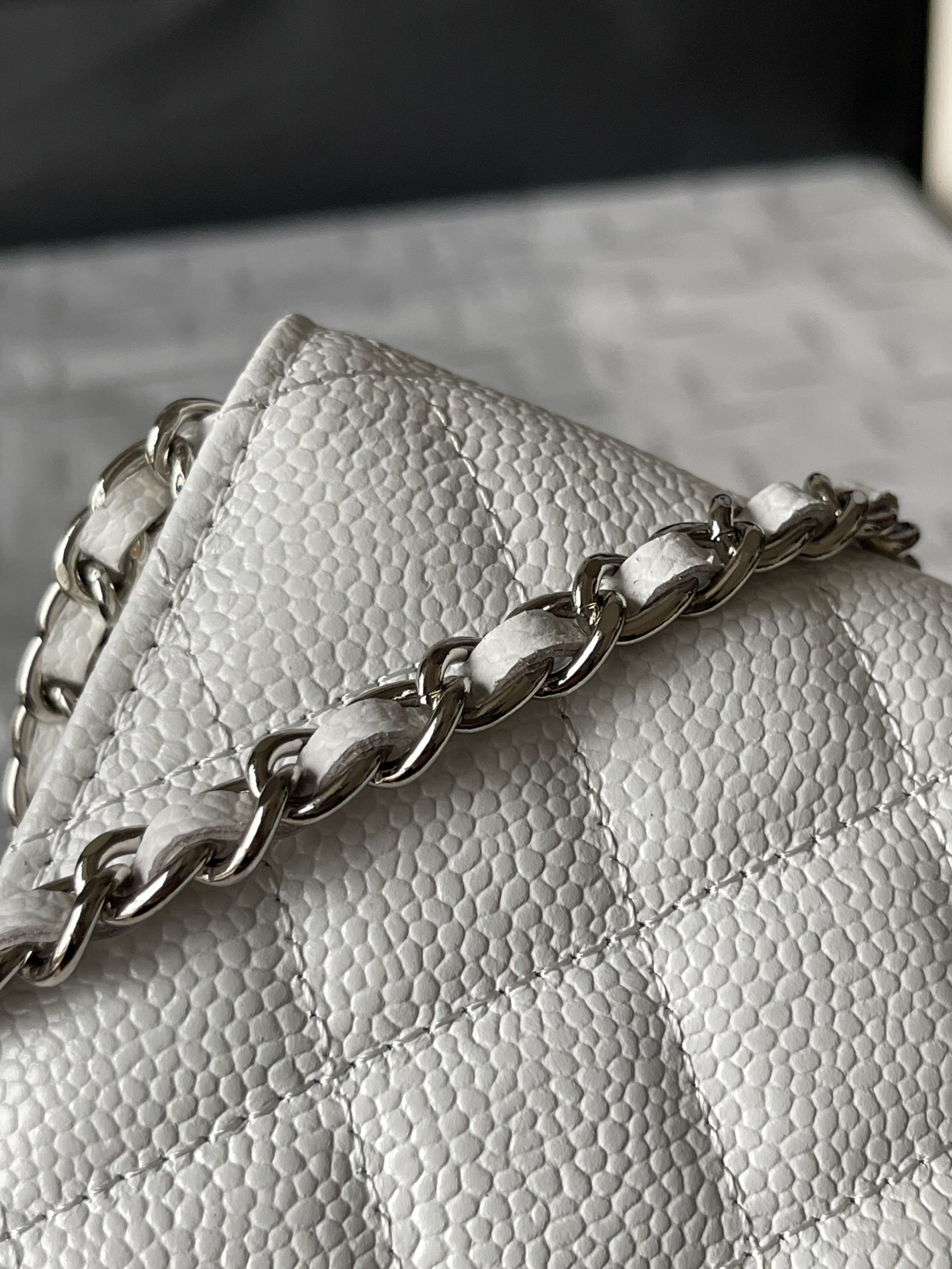 Chanel CF WOC Chain Bag in Black Caviar Leather - Image 6