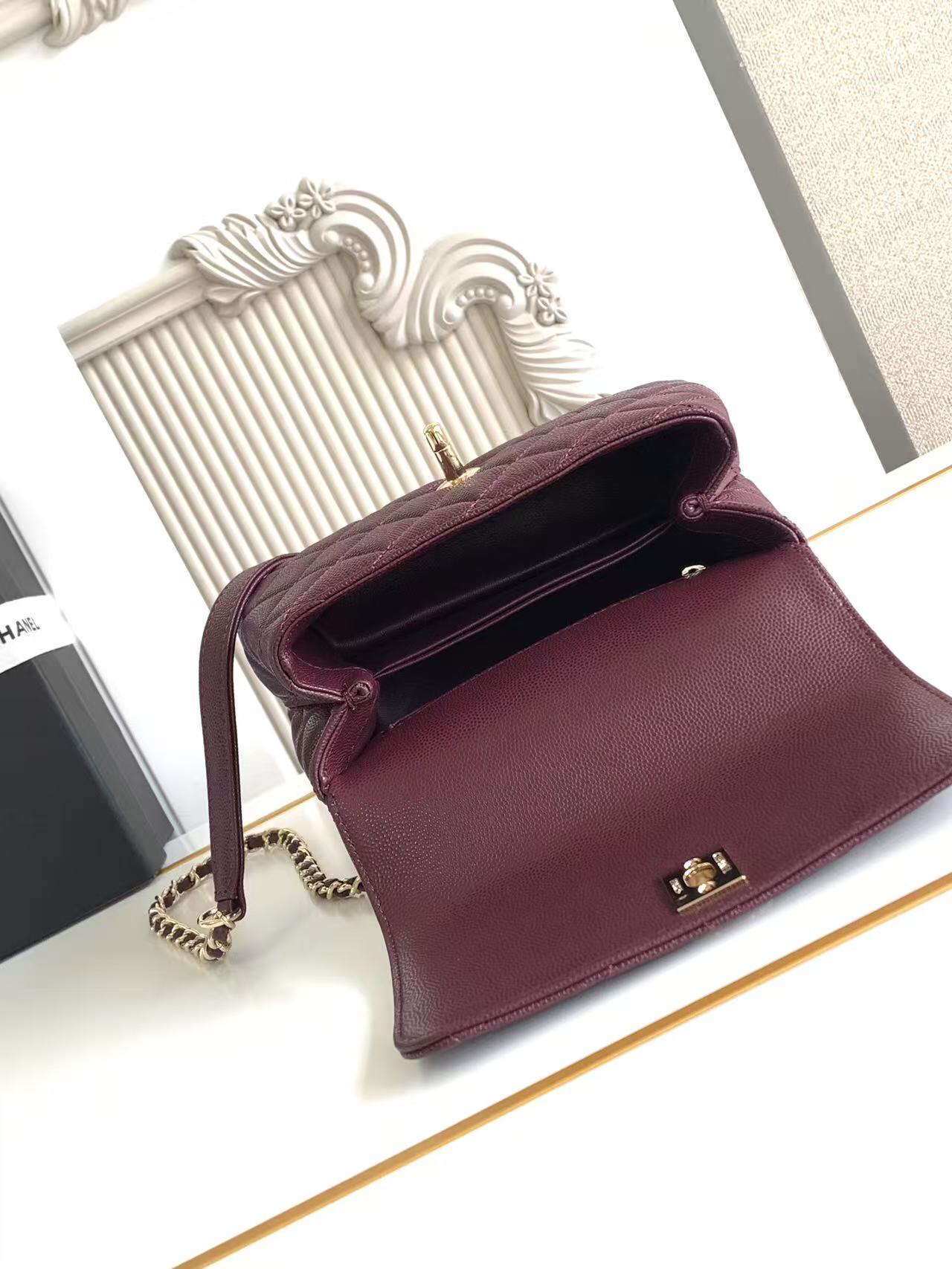 Chanel Coco Handle Mini Top-Handle Bag AS2215 - Image 6