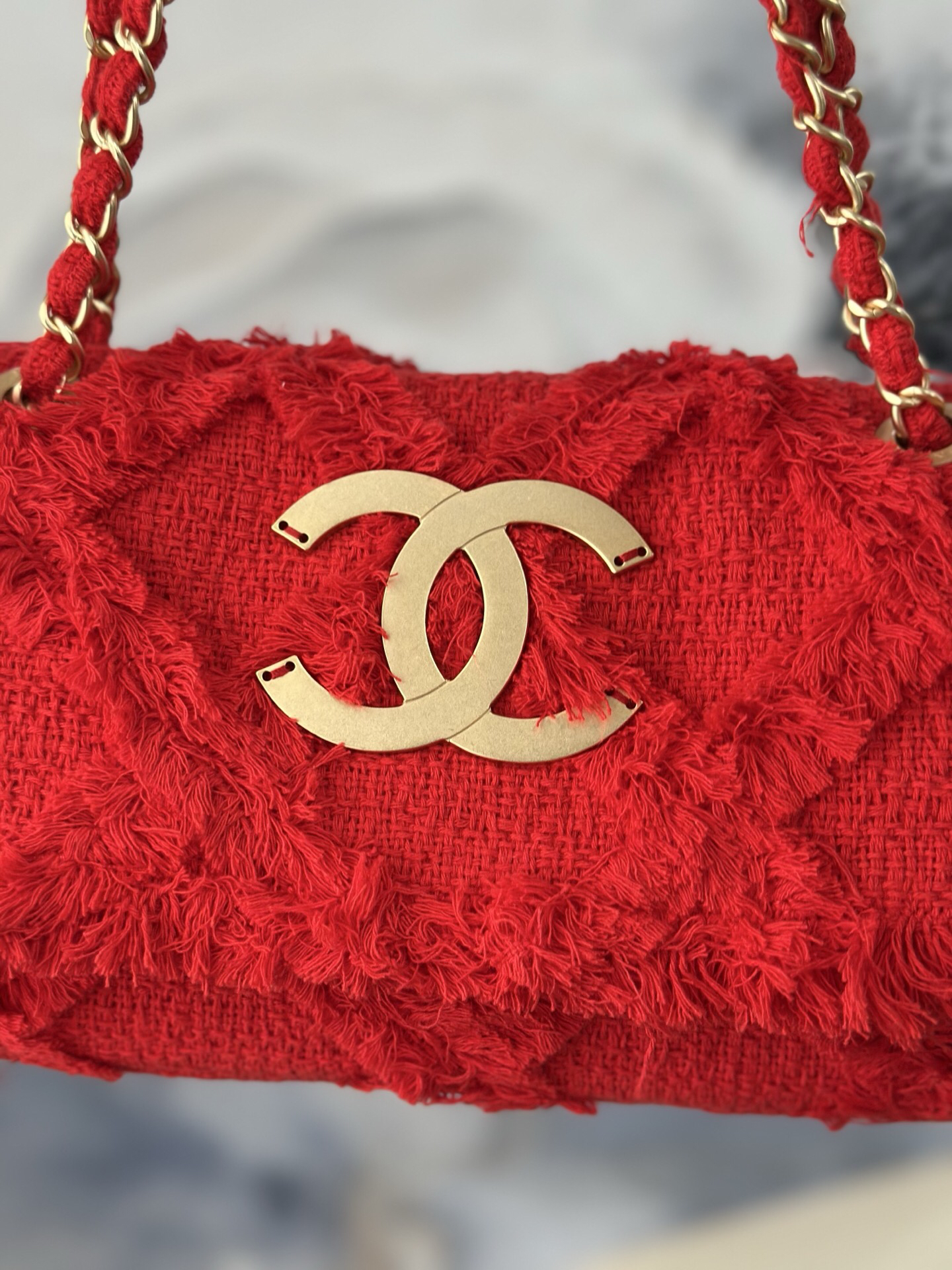 Vintage Straw Fringe Handbag - Image 6