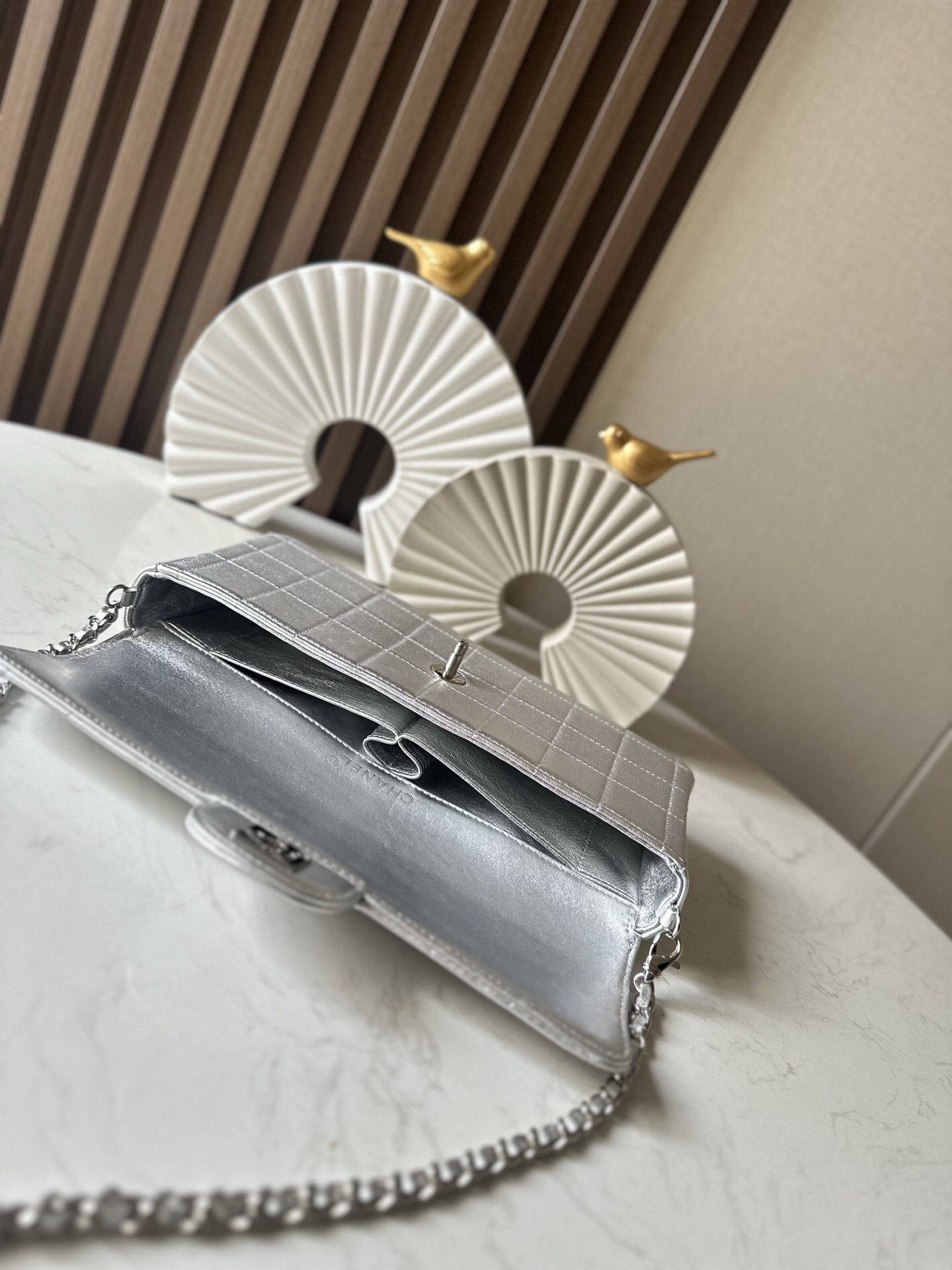 Chanel Vintage Quilted Lambskin Underarm Bag - Image 6