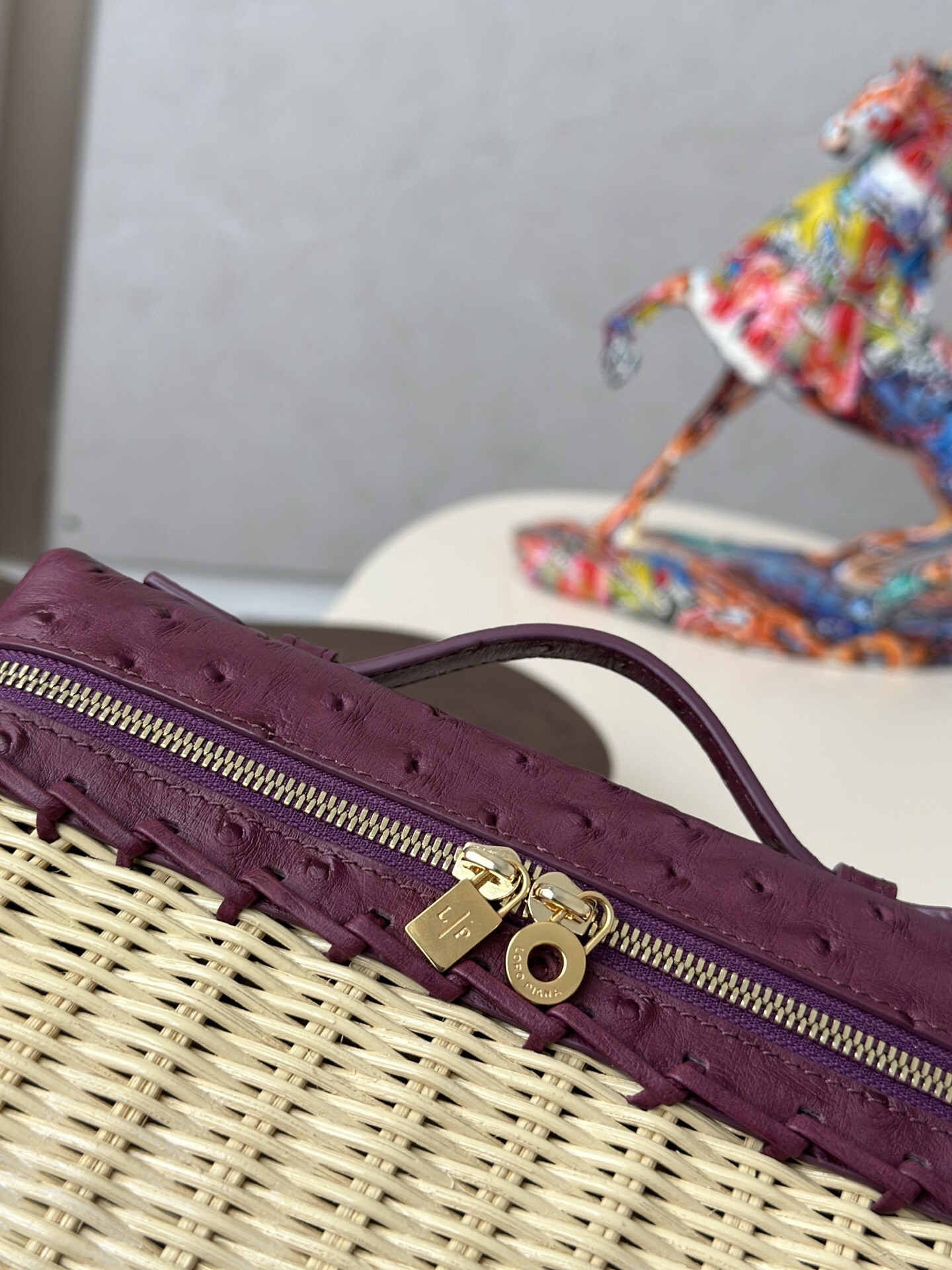 ExtraPocket Small Woven Bamboo Handbag - Image 6