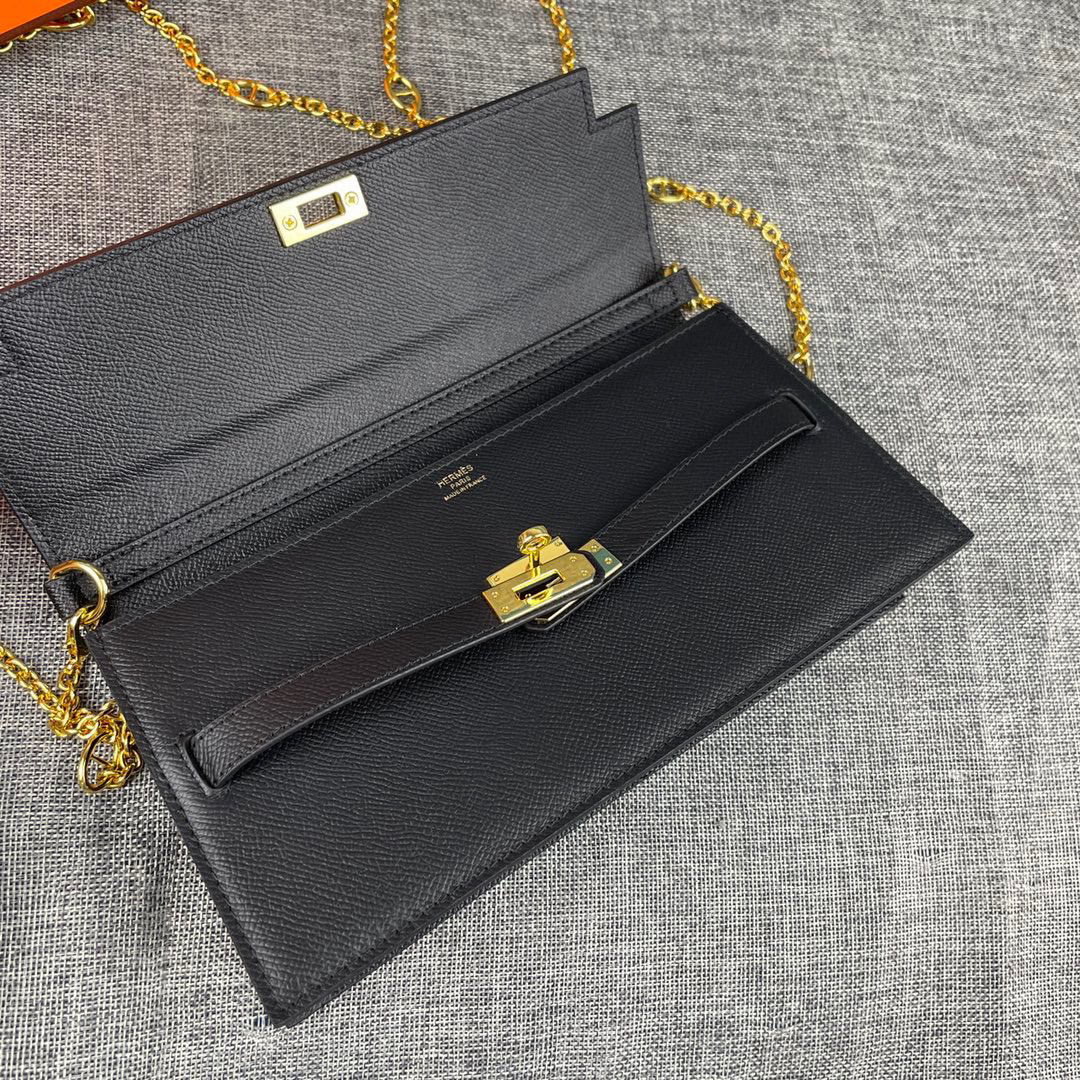 Hermès Kelly Palm-Print Leather Crossbody Bag - Image 6