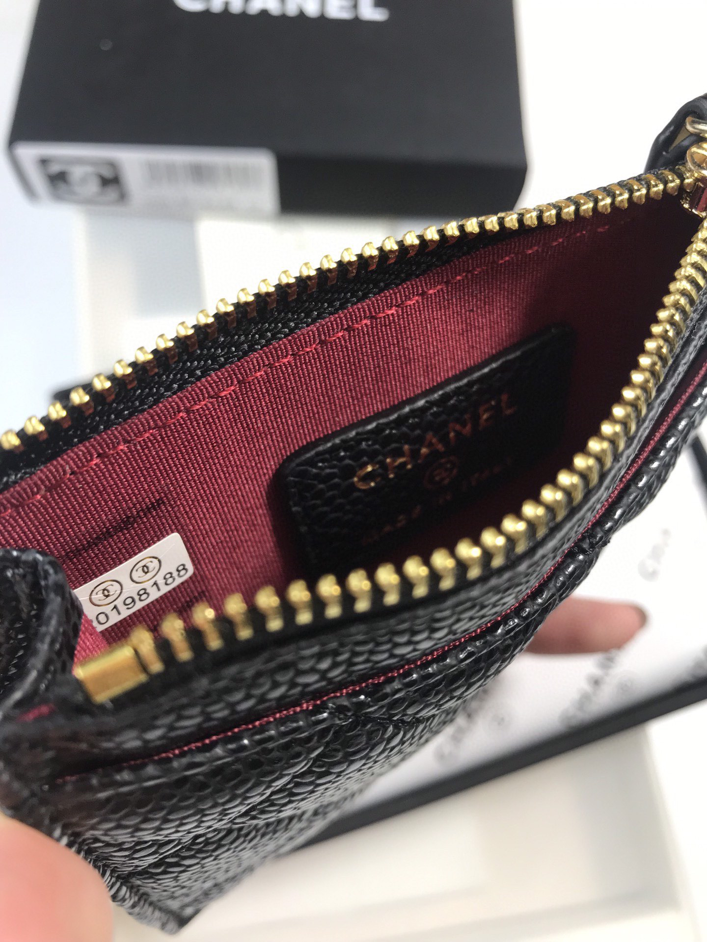 Chanel Caviar Leather Card Holder - Image 6