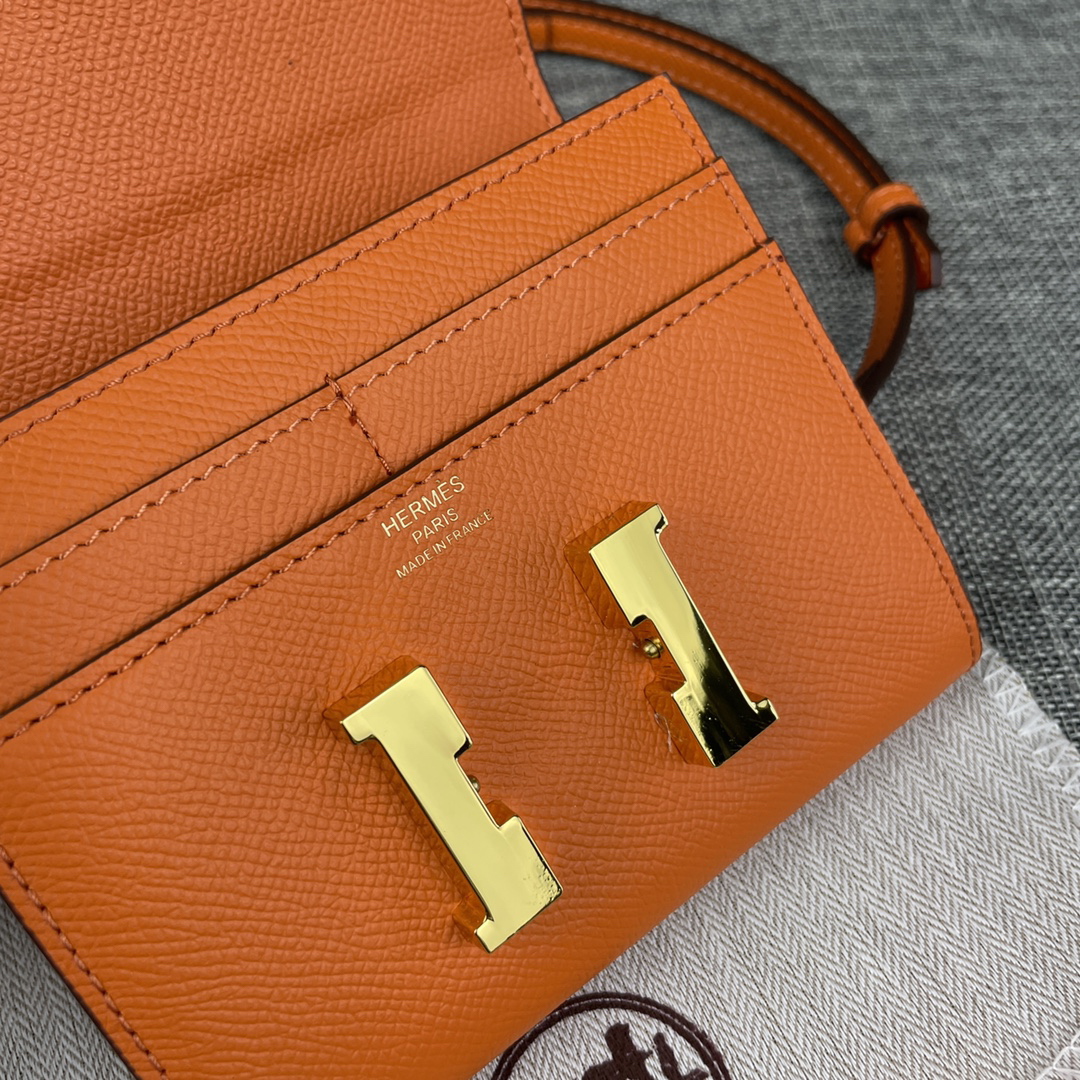 Hermes Constance Palm-Grain Leather Mini Bag - Image 6