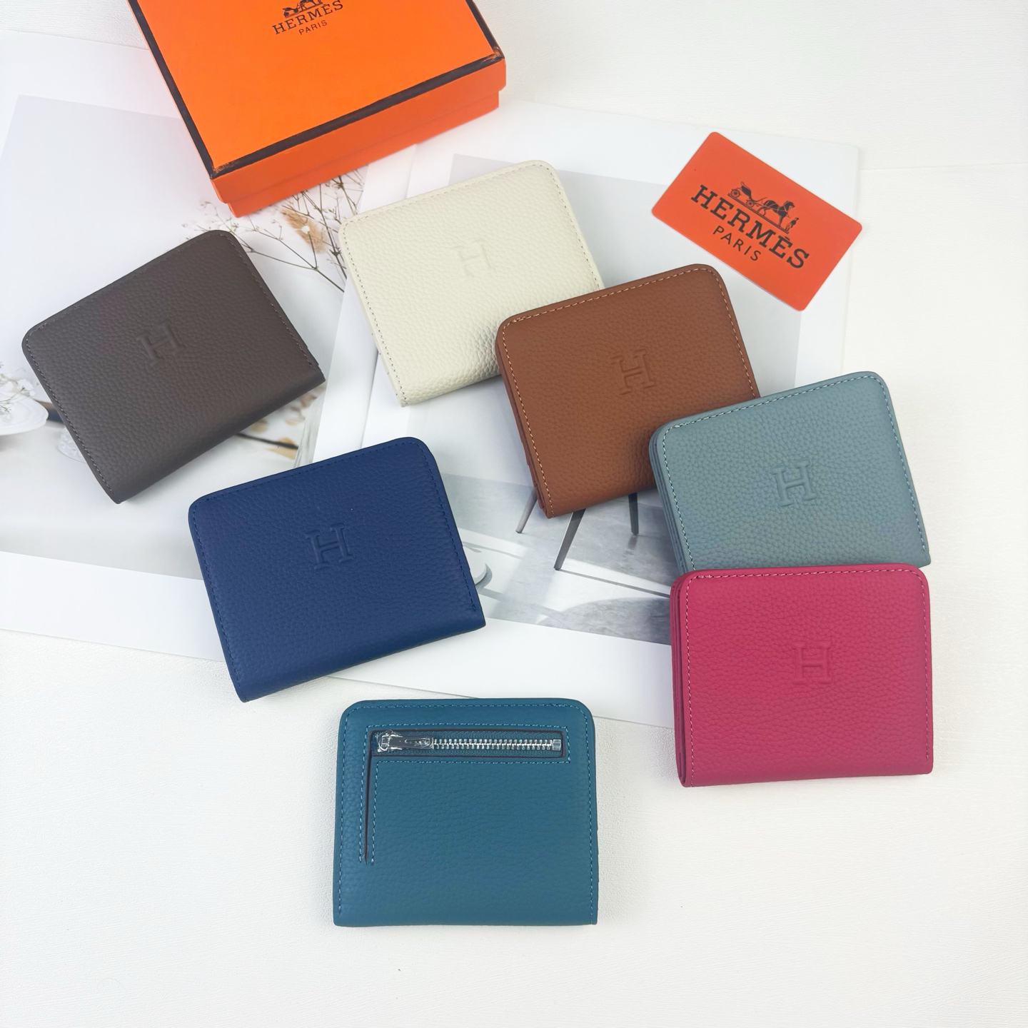 Hermès Silk'in Togo Leather Wallet - Image 6