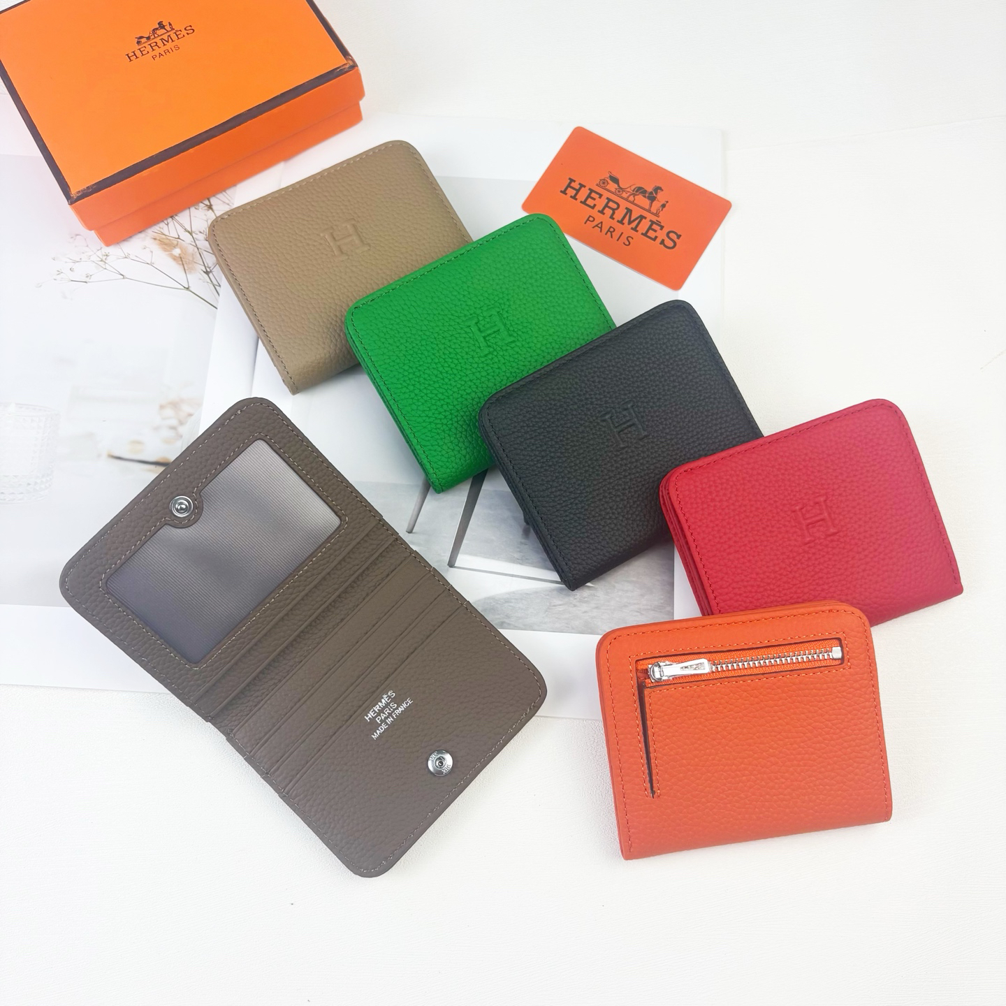 Hermès Silk'in Togo Leather Women's Wallet - Image 6